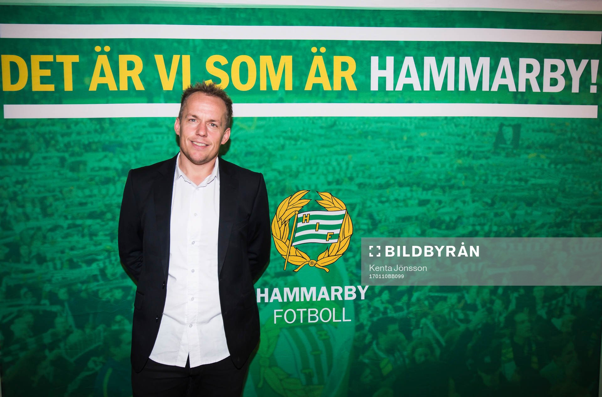 Hammarbys tränare Jakob Michelsen poserar för ett porträtt under en pressträff på Årsta IP den 10 Januari 2017 i Stockholm. 