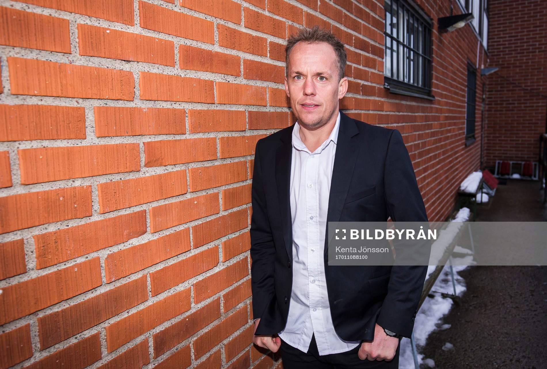 Hammarbys tränare Jakob Michelsen poserar för ett porträtt under en pressträff på Årsta IP den 10 Januari 2017 i Stockholm. 