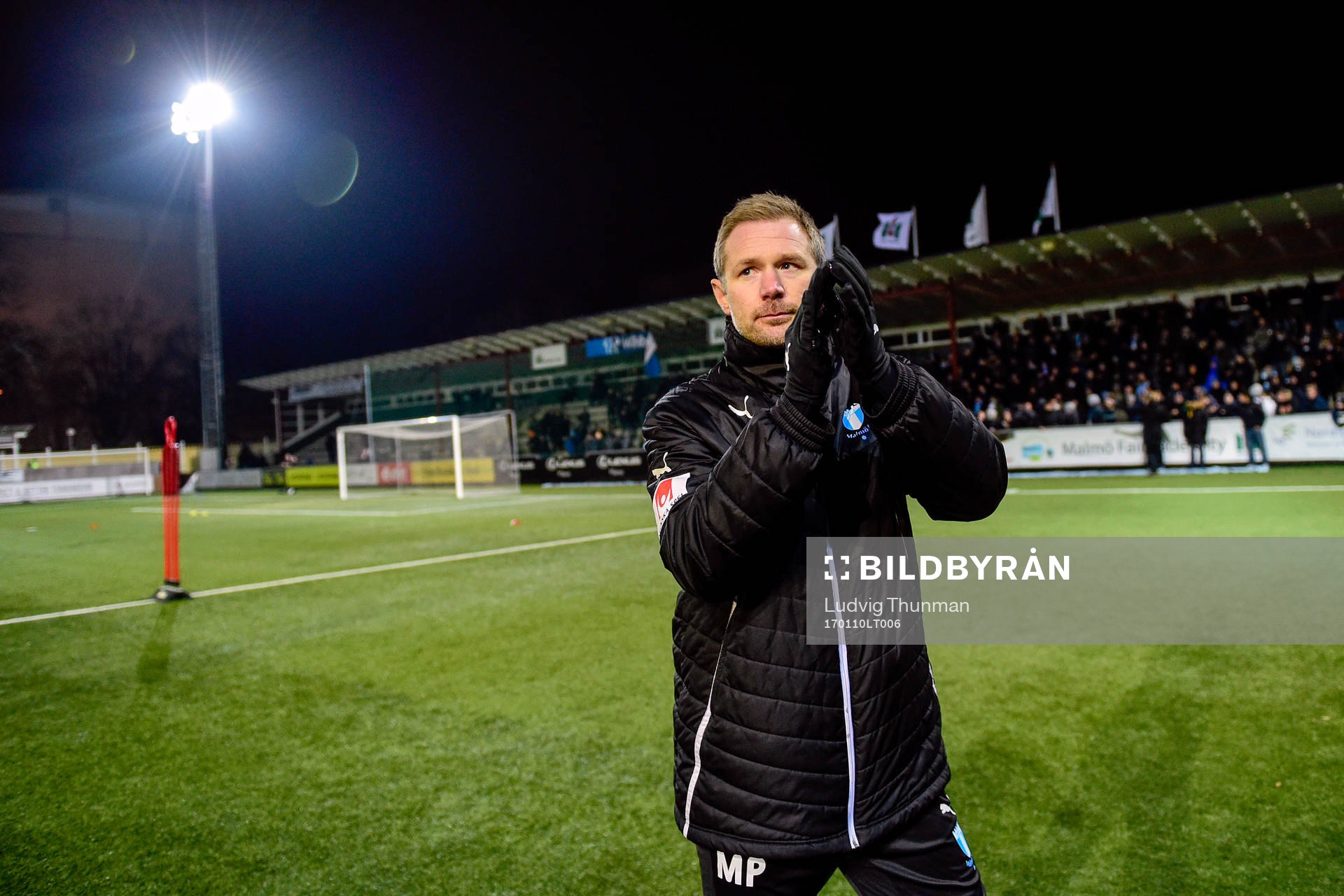 Malmö FFs tränare Magnus Pehrsson under årets första fotbollsträning med Malmö FF 10 januari 2017 i Malmö.