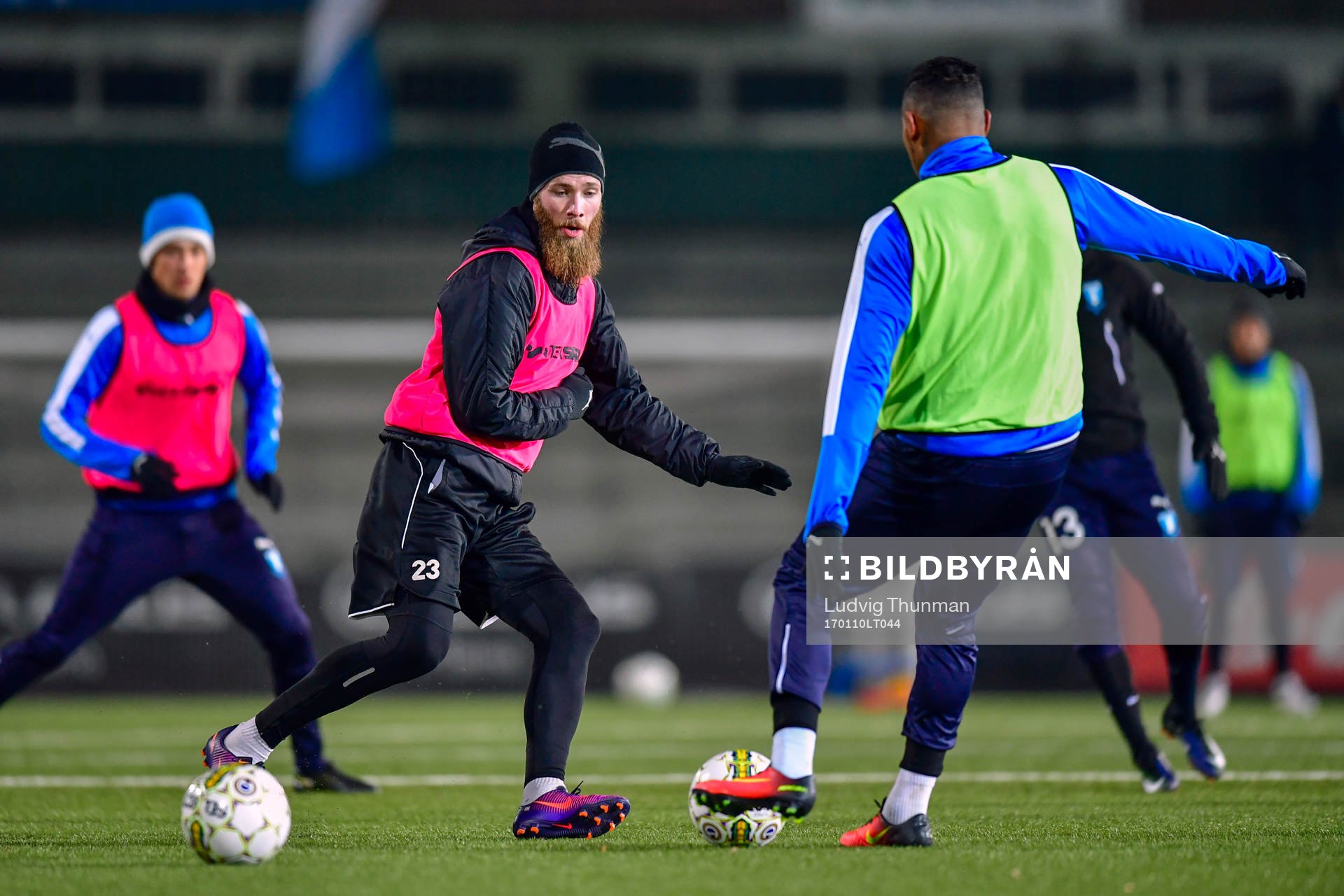 Malmö FFs Jo Inge Berget och Felipe Carvalho