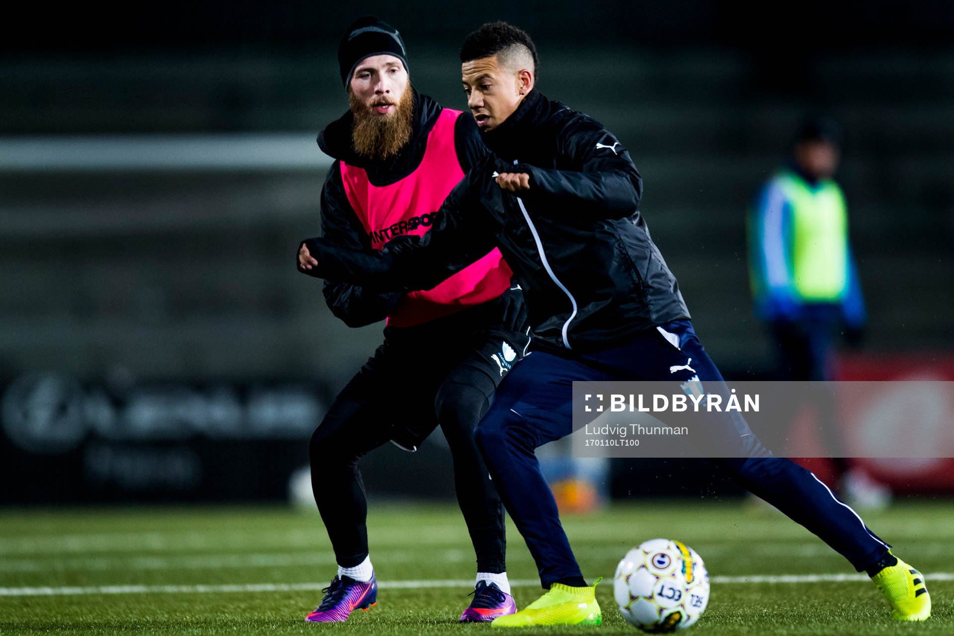 Malmö FFs Jo Inge Berget och Tobias Sana