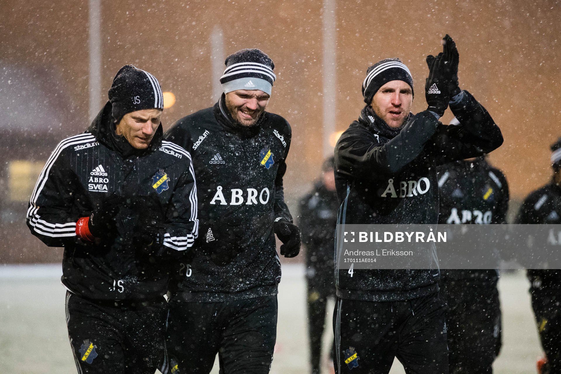 s fystränare Johan Svensson, Jos Hooiveld och Nils-Eric
