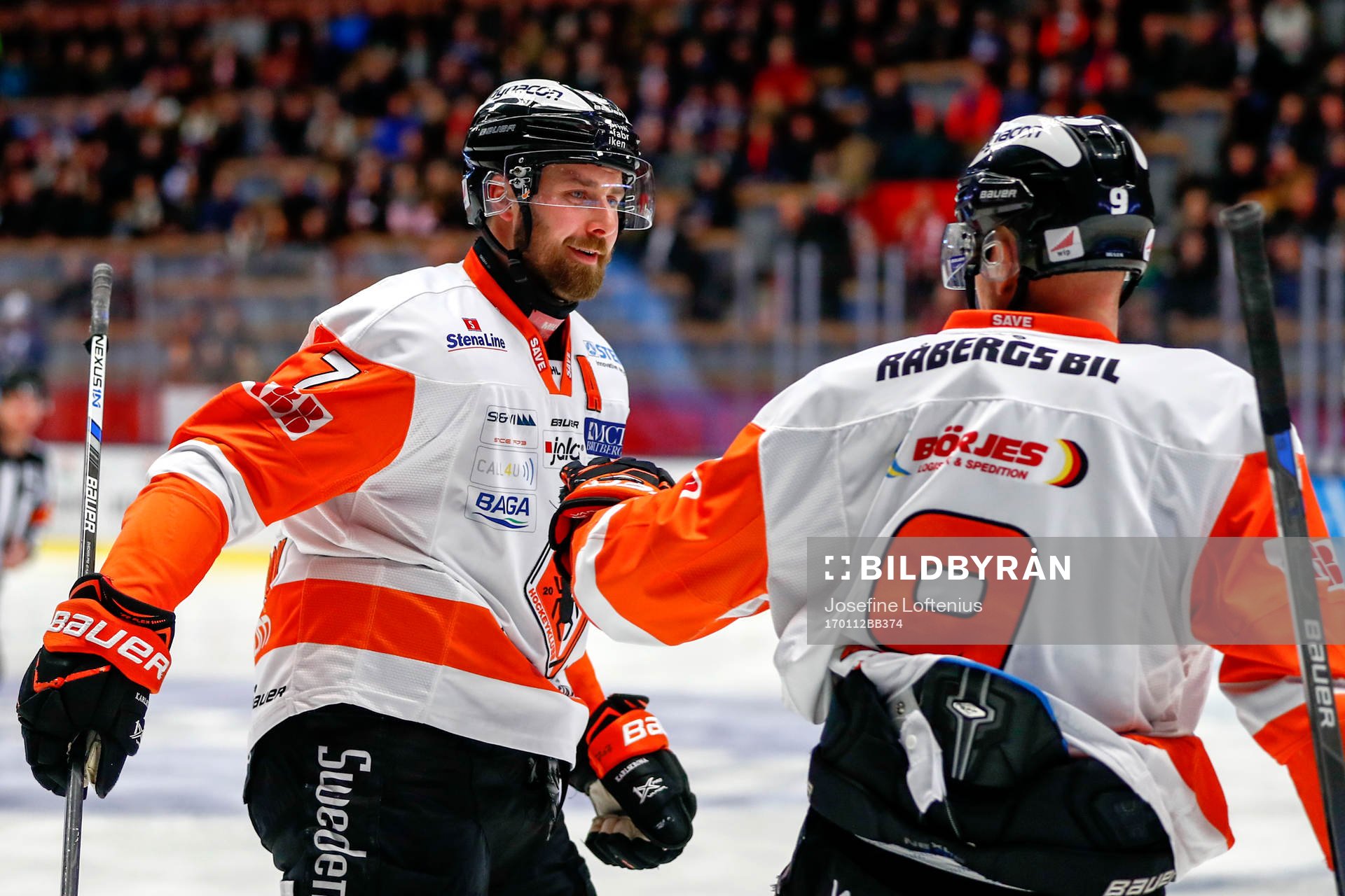 Karlskronas Mattias Karlsson och Morten Madsen jublar