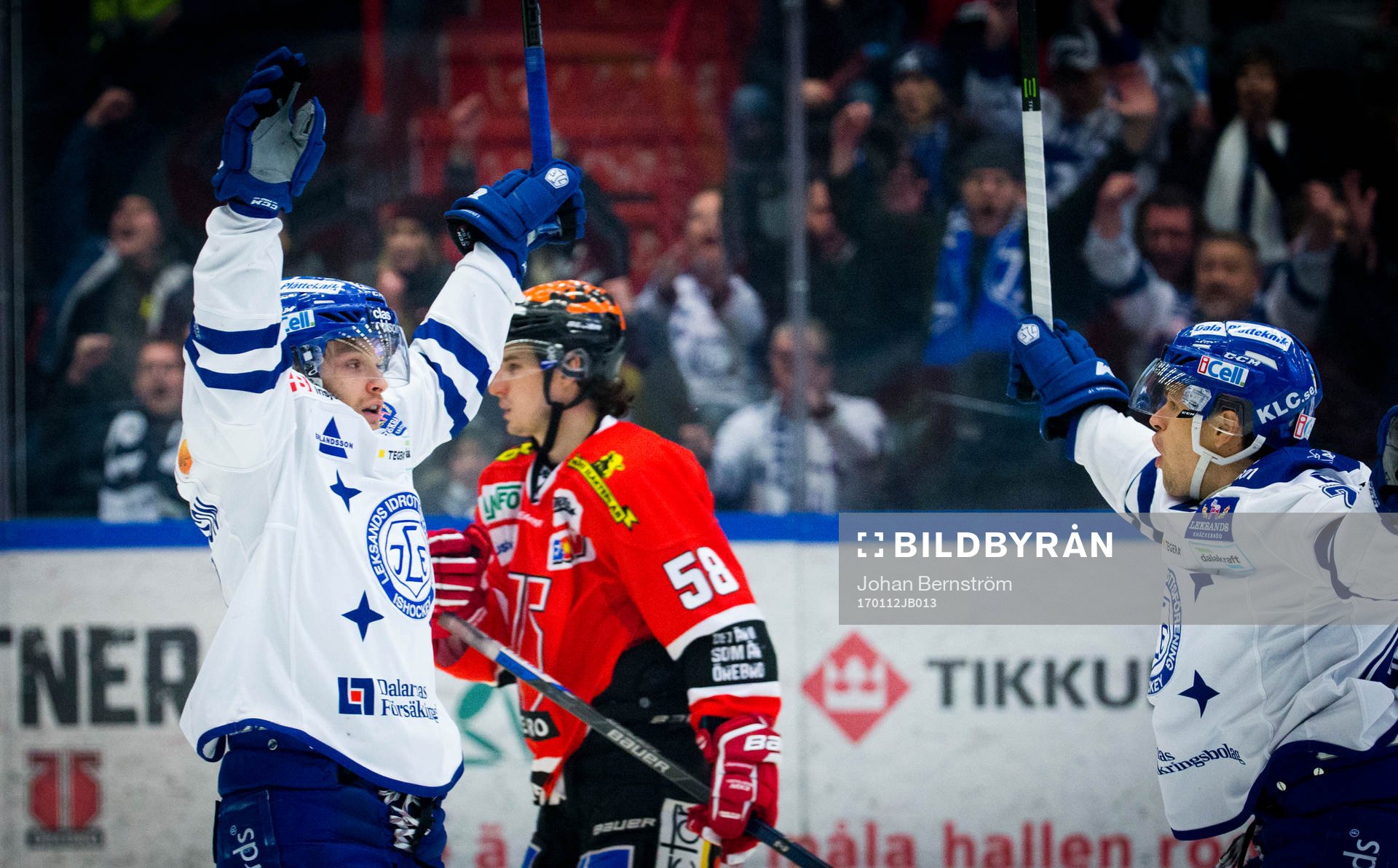 Leksands Johan Olofsson jublar