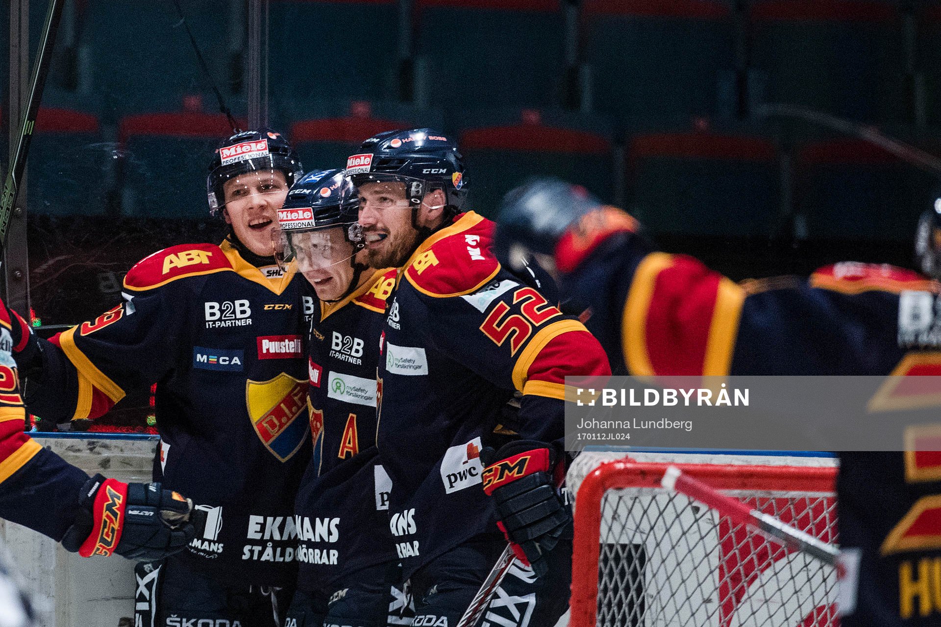 Djurgårdens spelare jublar