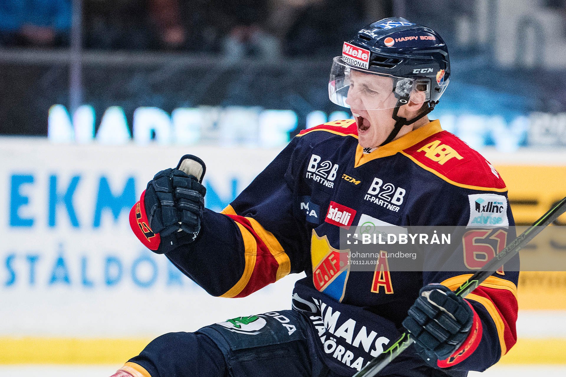 Djurgårdens Markus Ljungh jublar