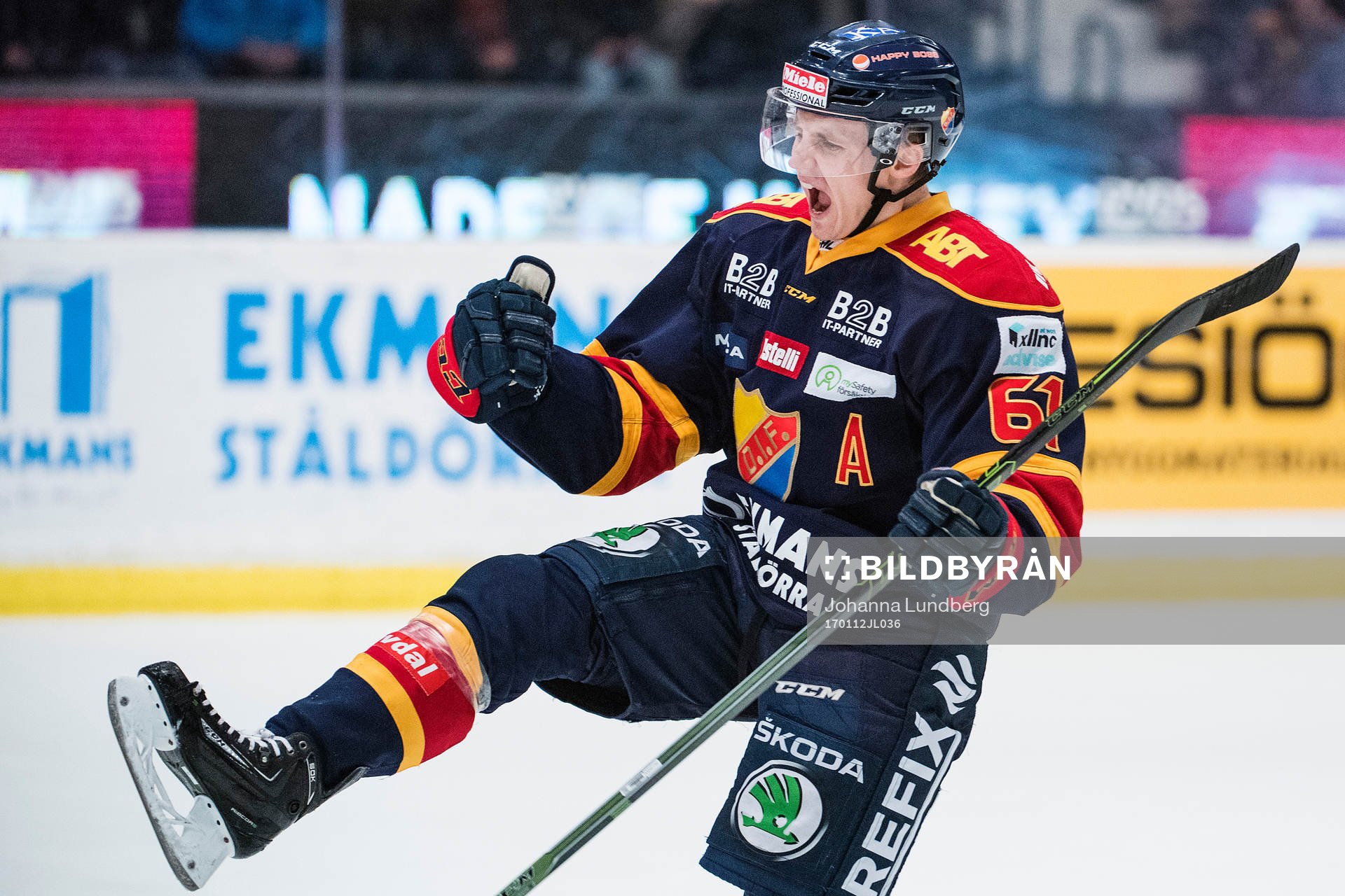 Djurgårdens Markus Ljungh jublar