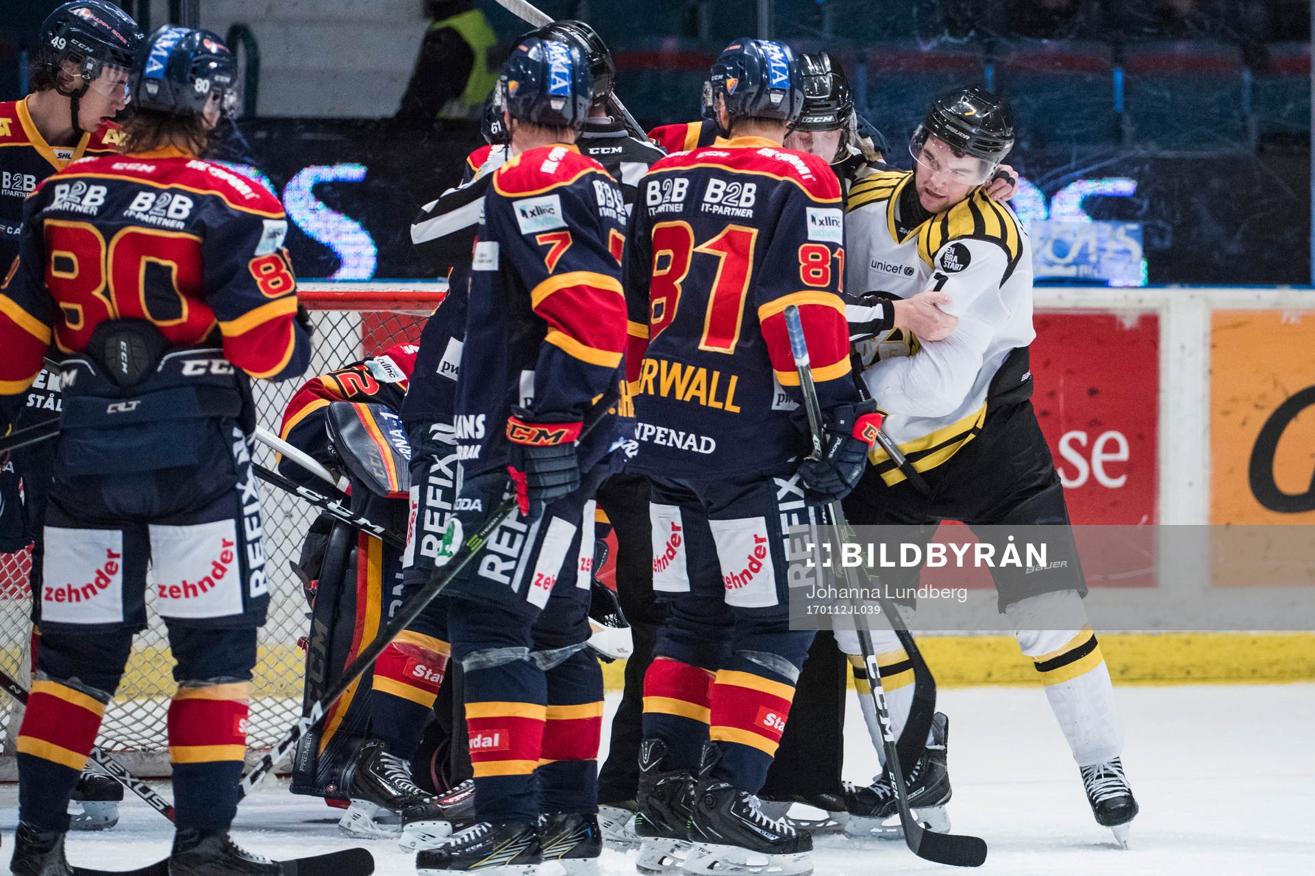Brynäs Ponthus Westerholm i bråk med Djurgårdens Calle