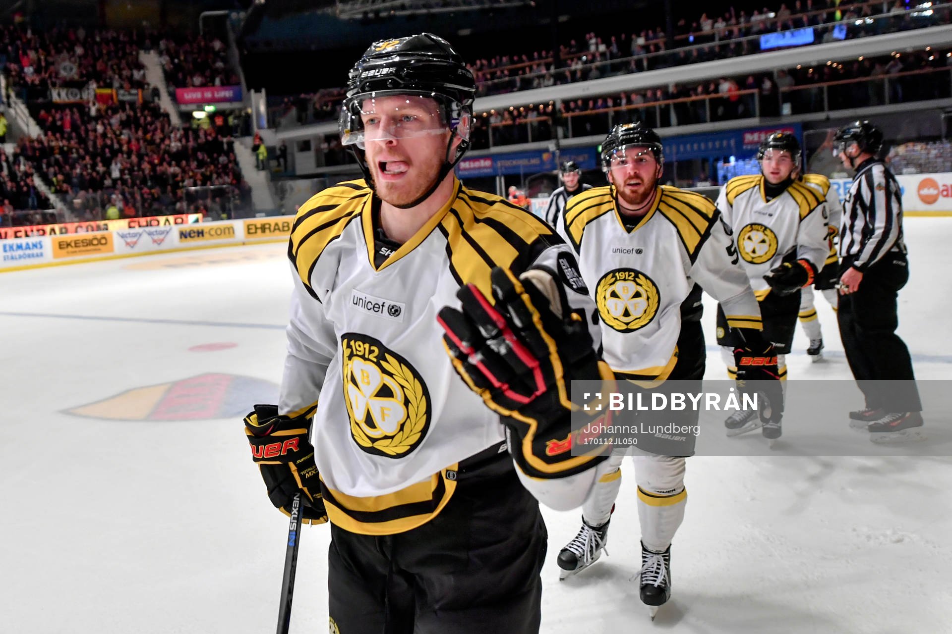 Brynäs Nick Johnson jublar