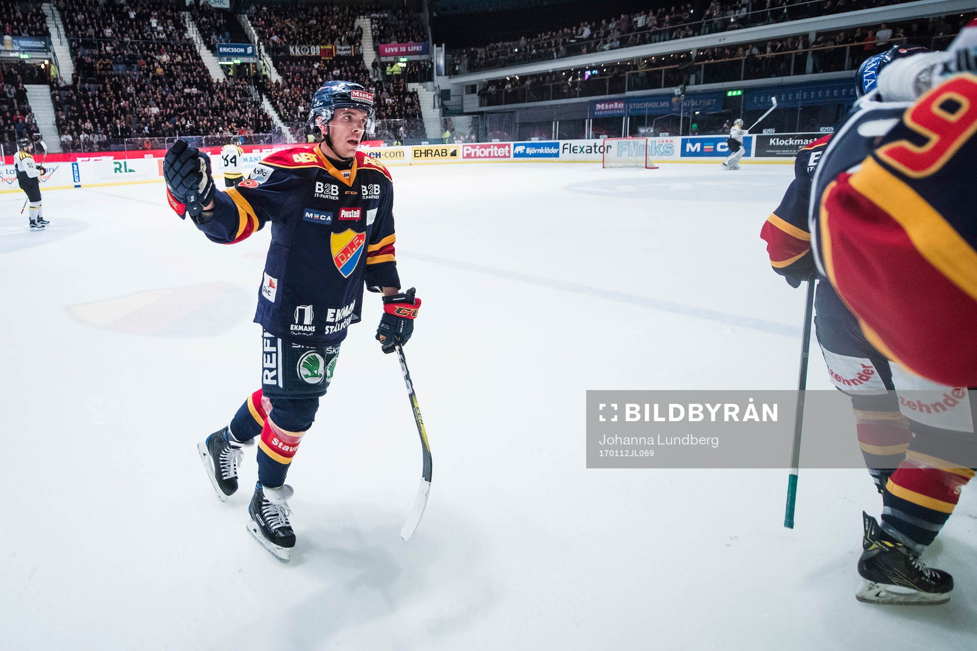 Djurgårdens Matt Anderson jublar