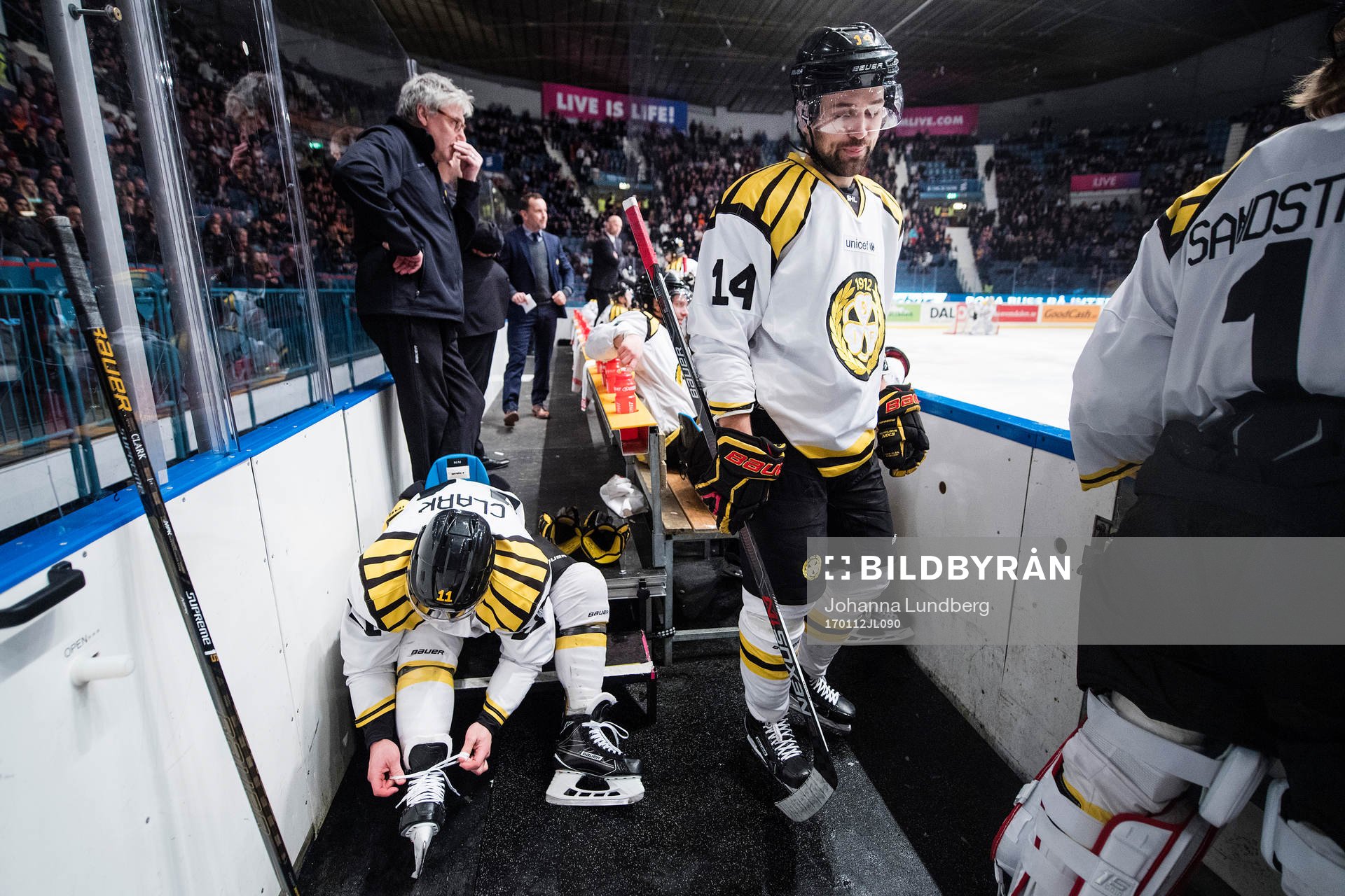 Brynäs Kevin Clark och Johan Alcén