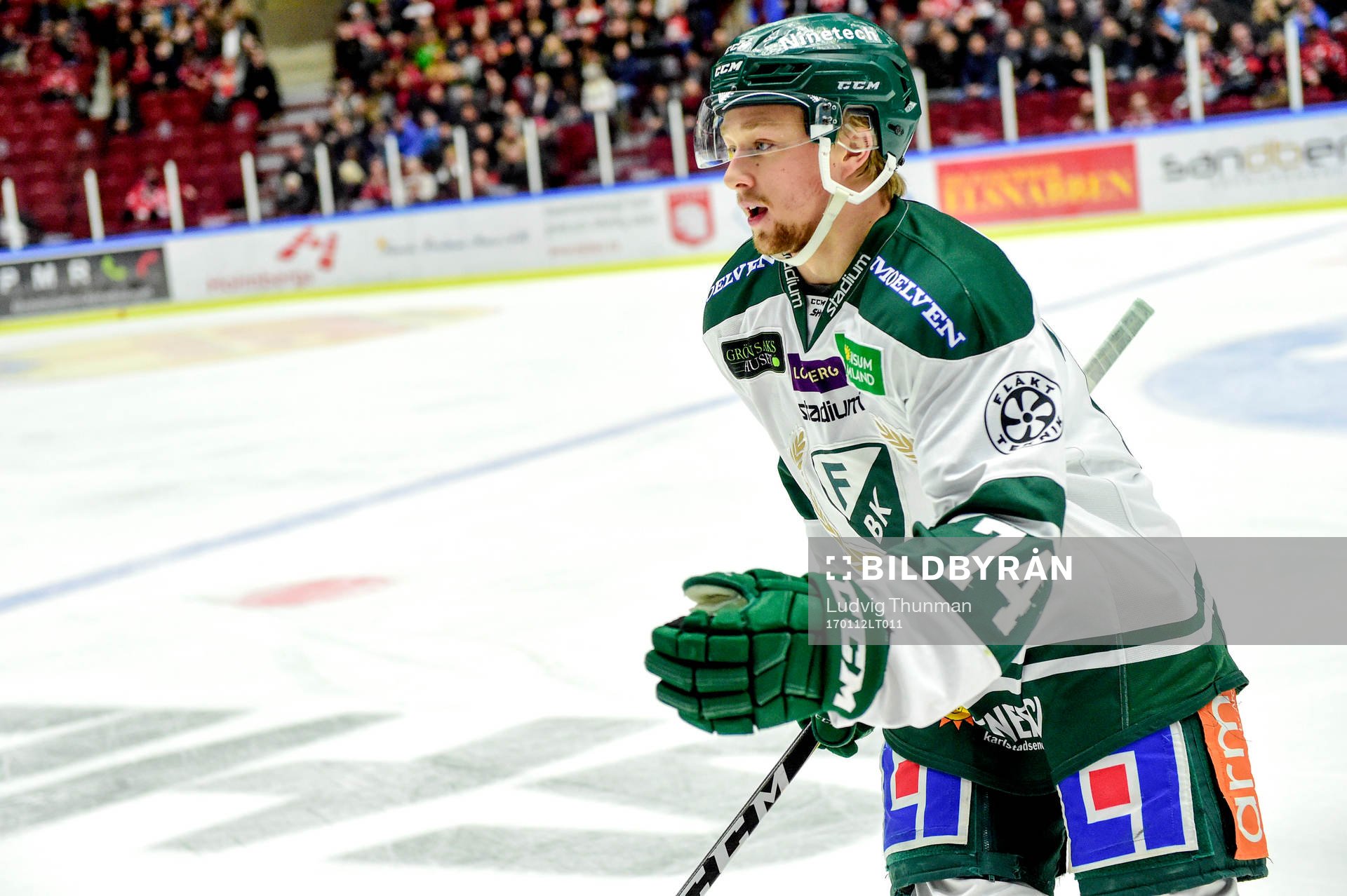 Färjestads Rasmus Asplund jublar