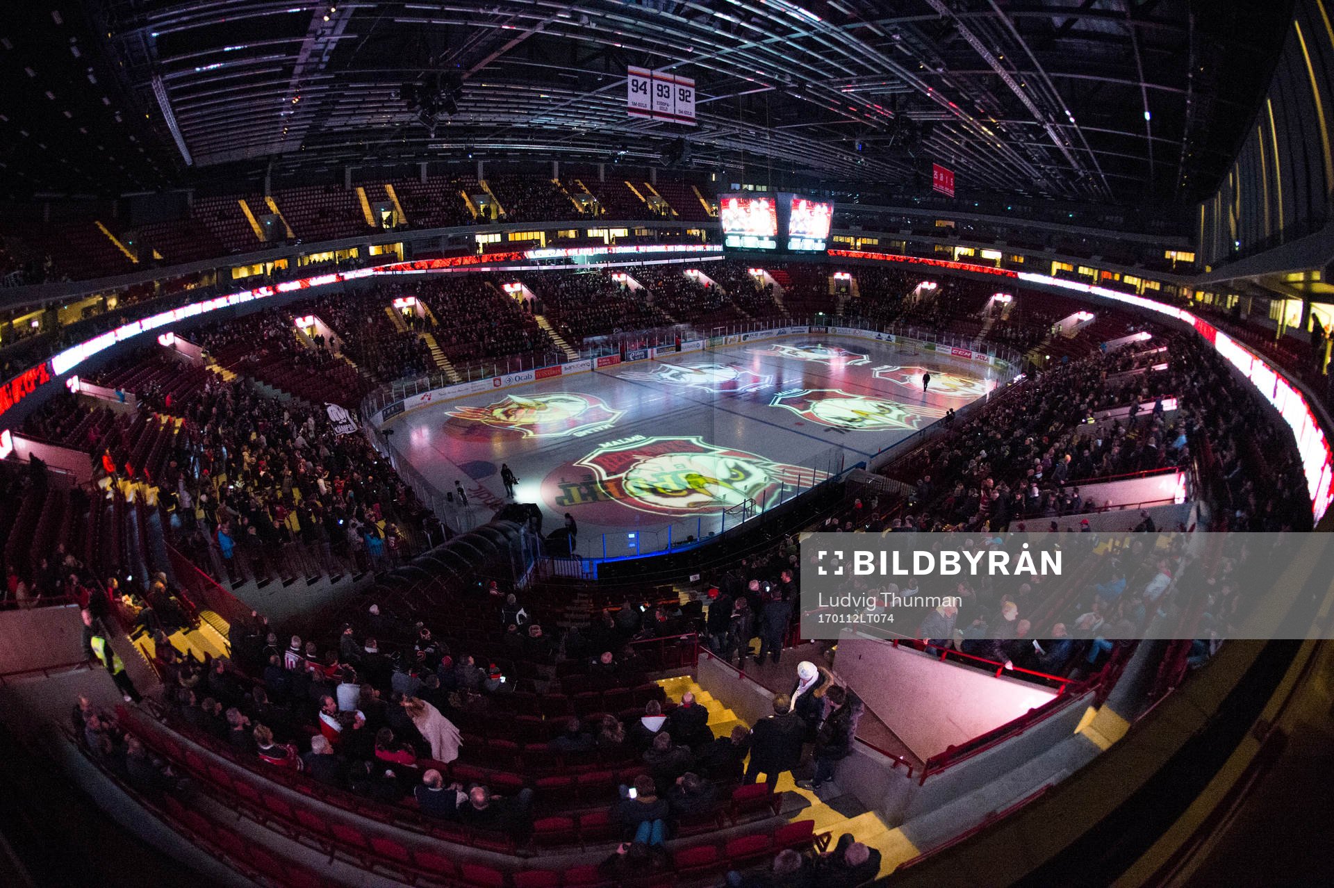 Översiktsbild över Malmö Arena