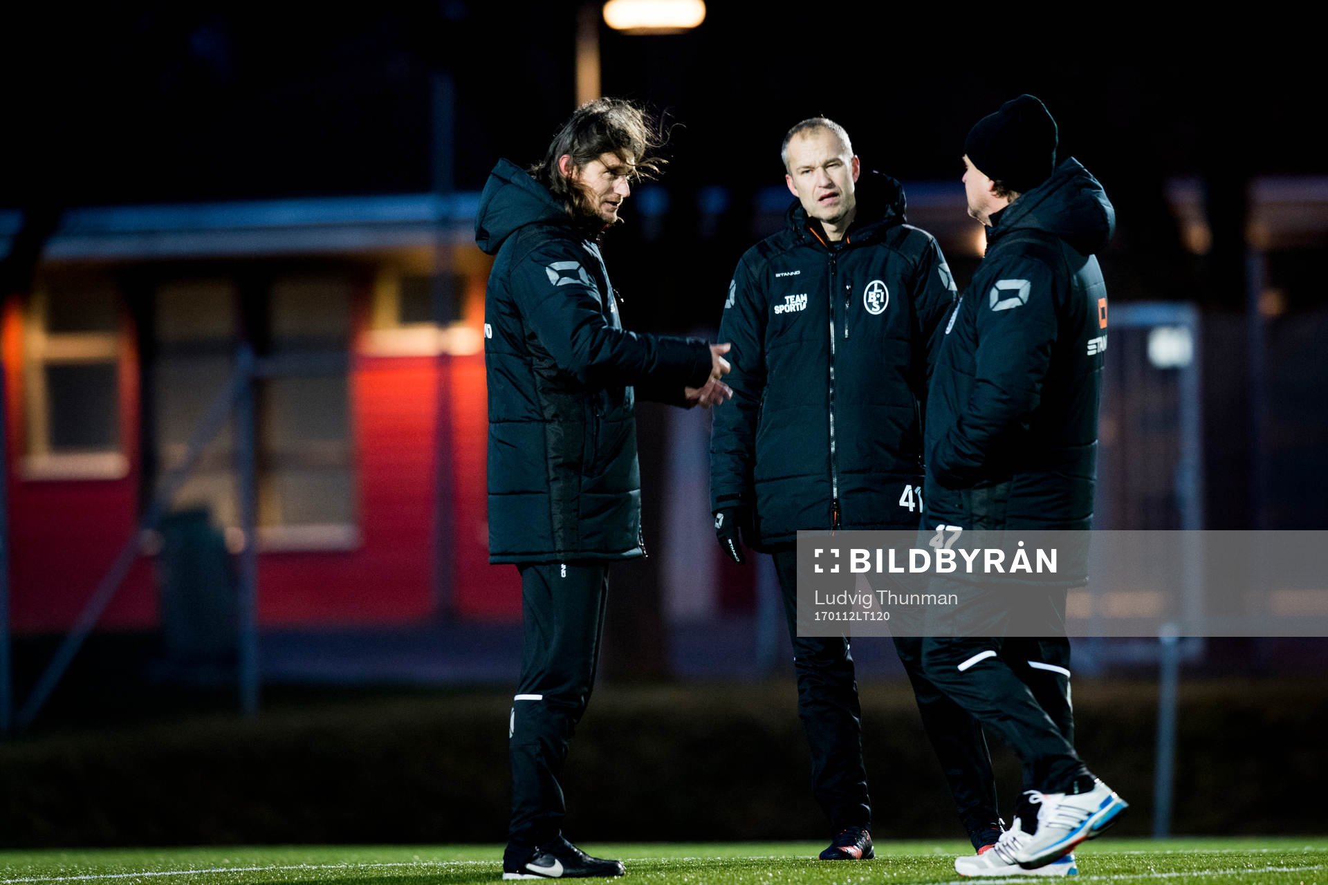 Tränare Agim Sopi, Håkan Svensson och Jonas Thern