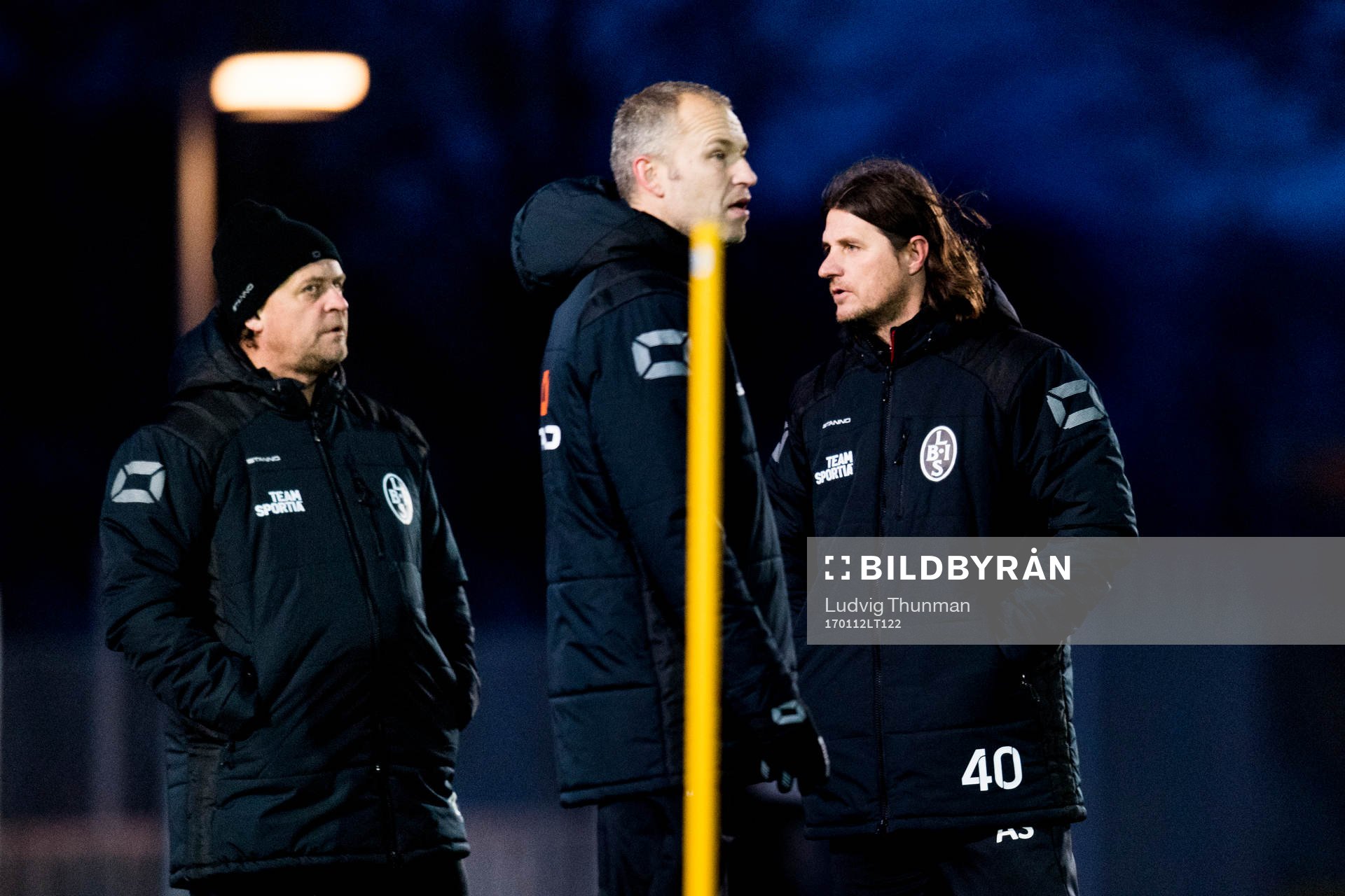 Tränare Jonas Thern, Håkan Svensson och Agim Sopi