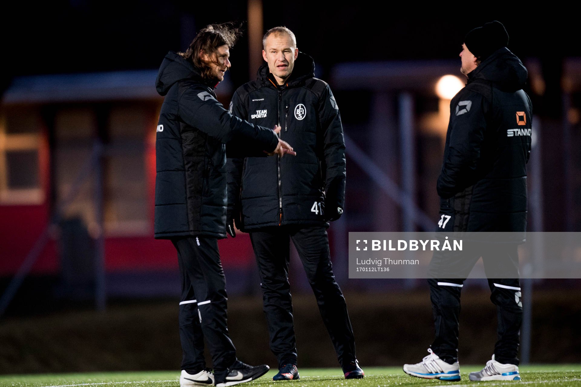 Tränare Agim Sopi, Håkan Svensson och Jonas Thern