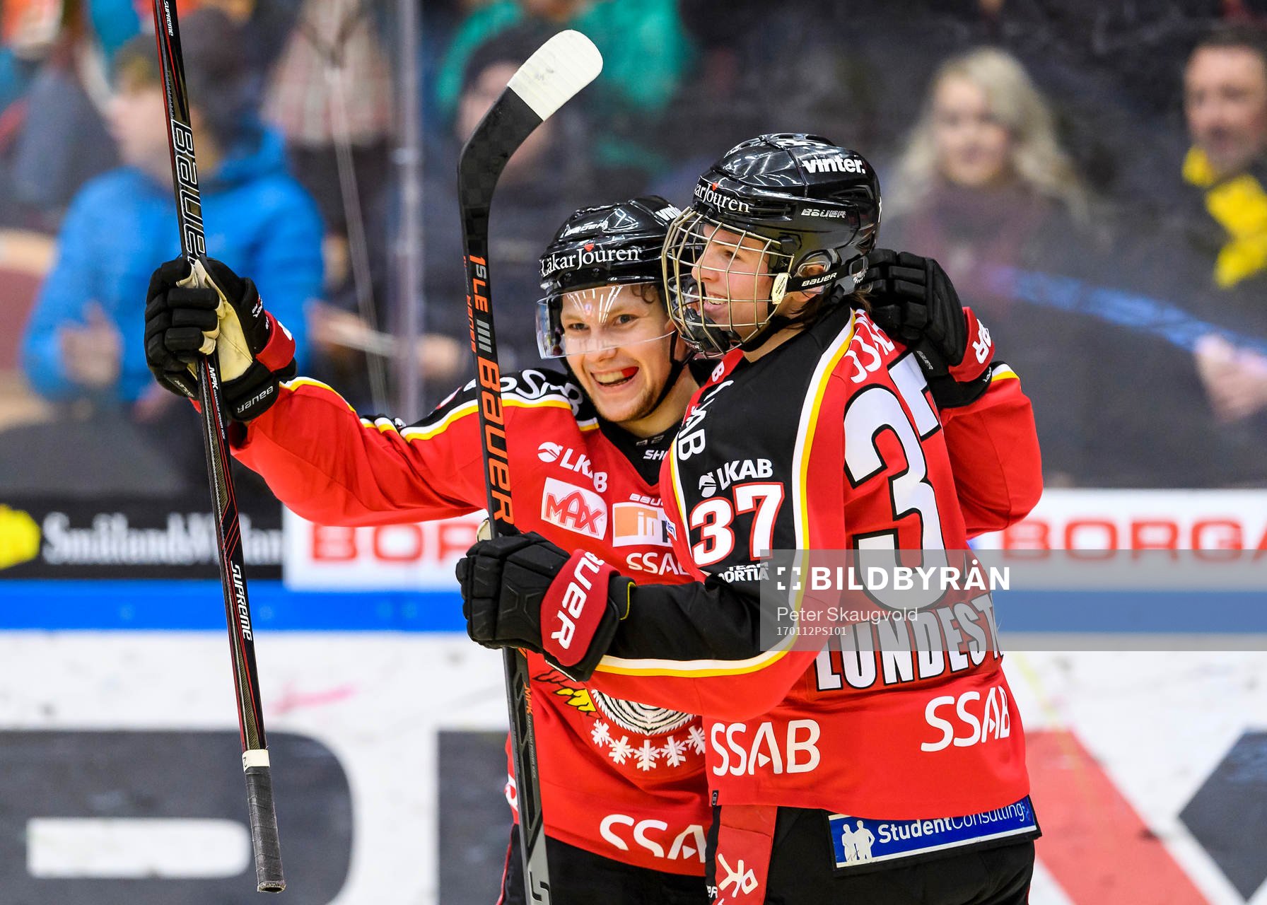 Luleås Einar Emanuelsson jublar