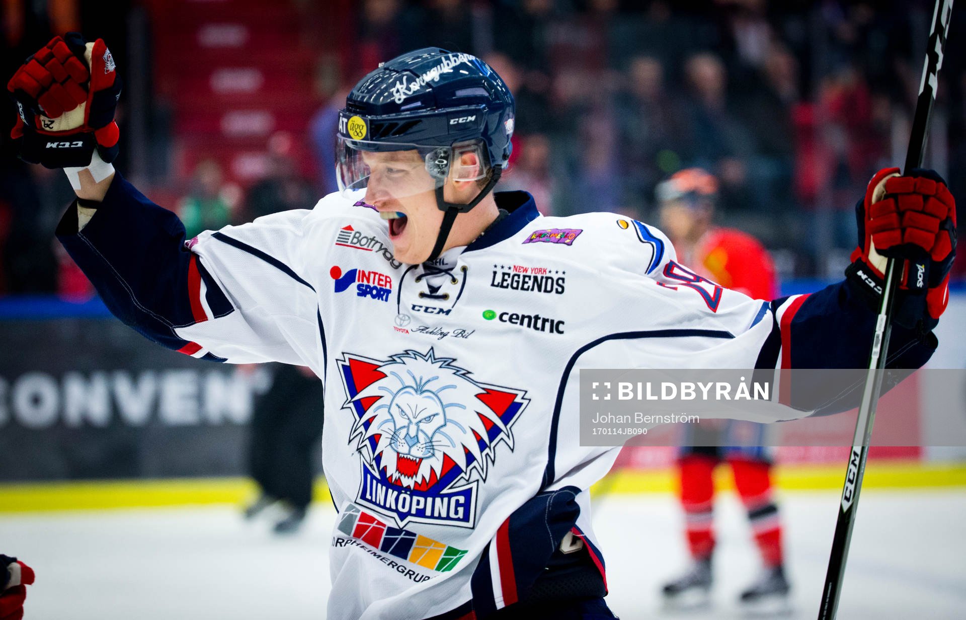 Linköpings Gabriel Carlsson jublar