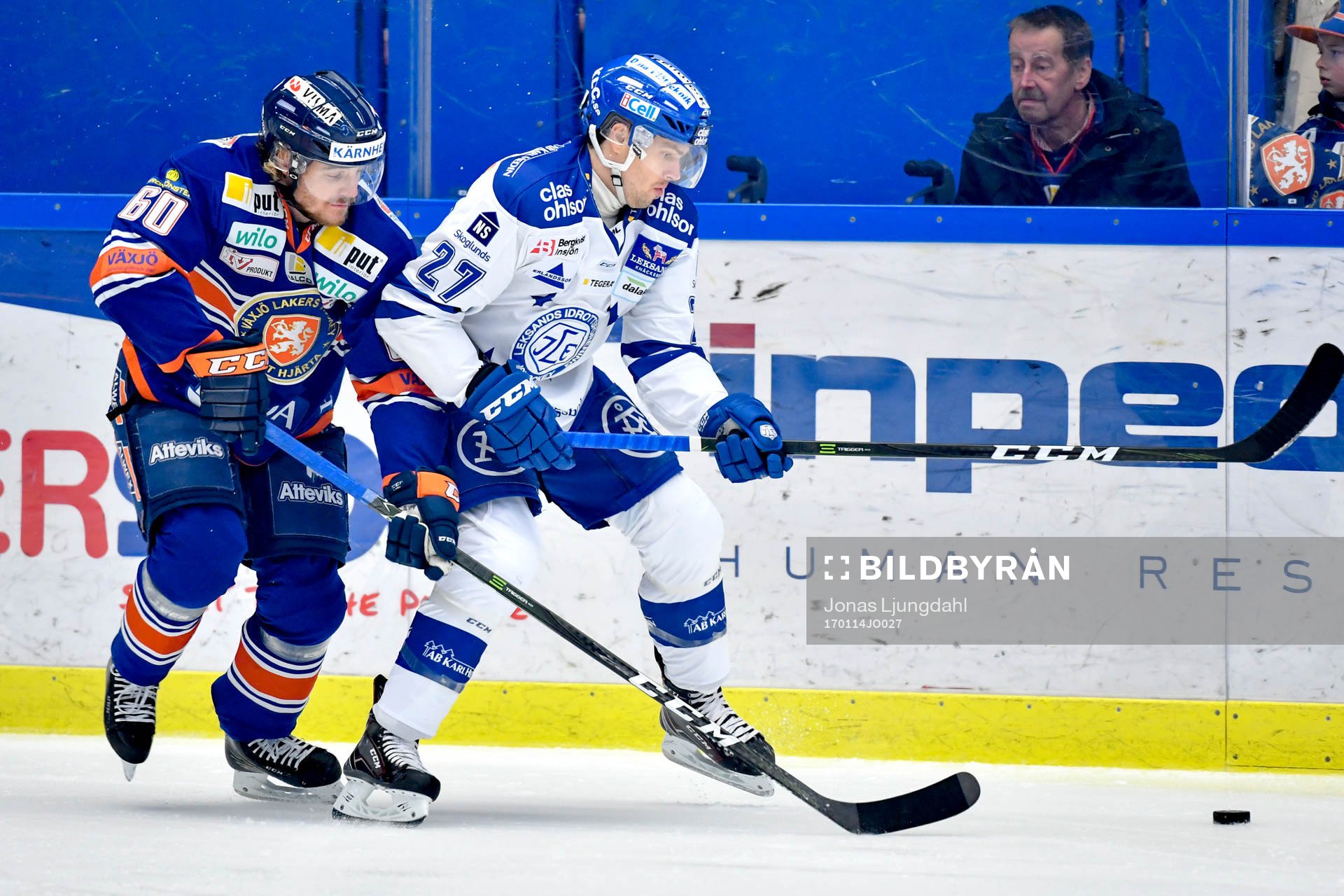 Växjös Erik Josefsson och Leksands Eric Castonguay