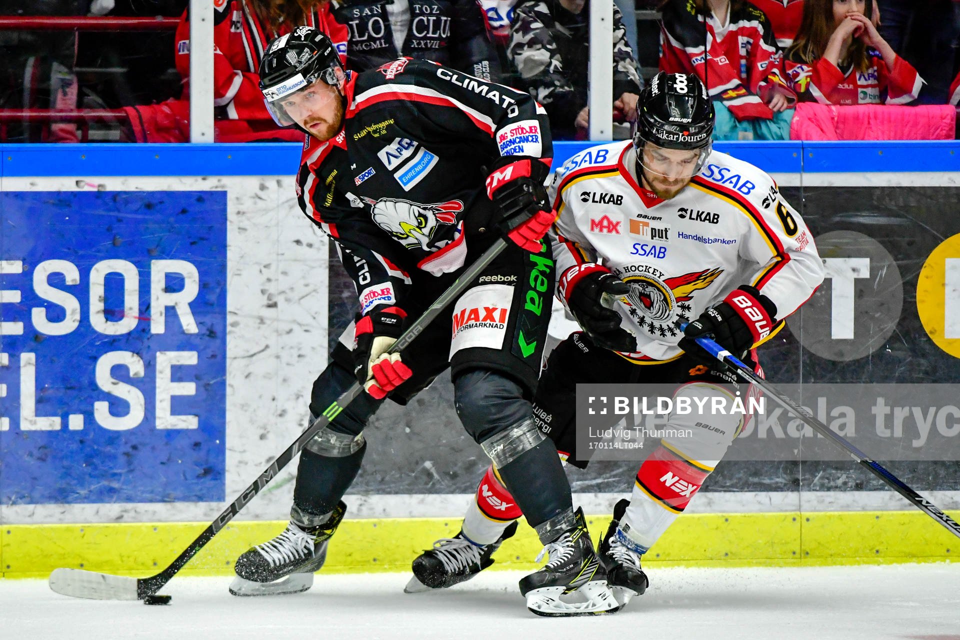 Malmö Redhawks Stefan Warg och Luleås Craig Schira