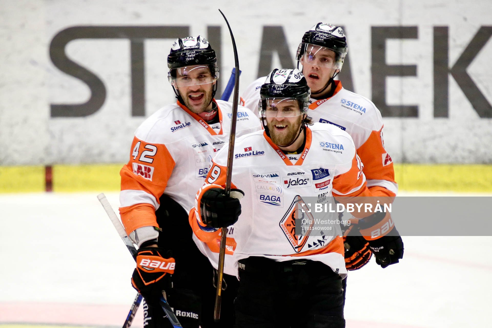 Karlskronas Alexander Wiklund och Niklas Arell jublar