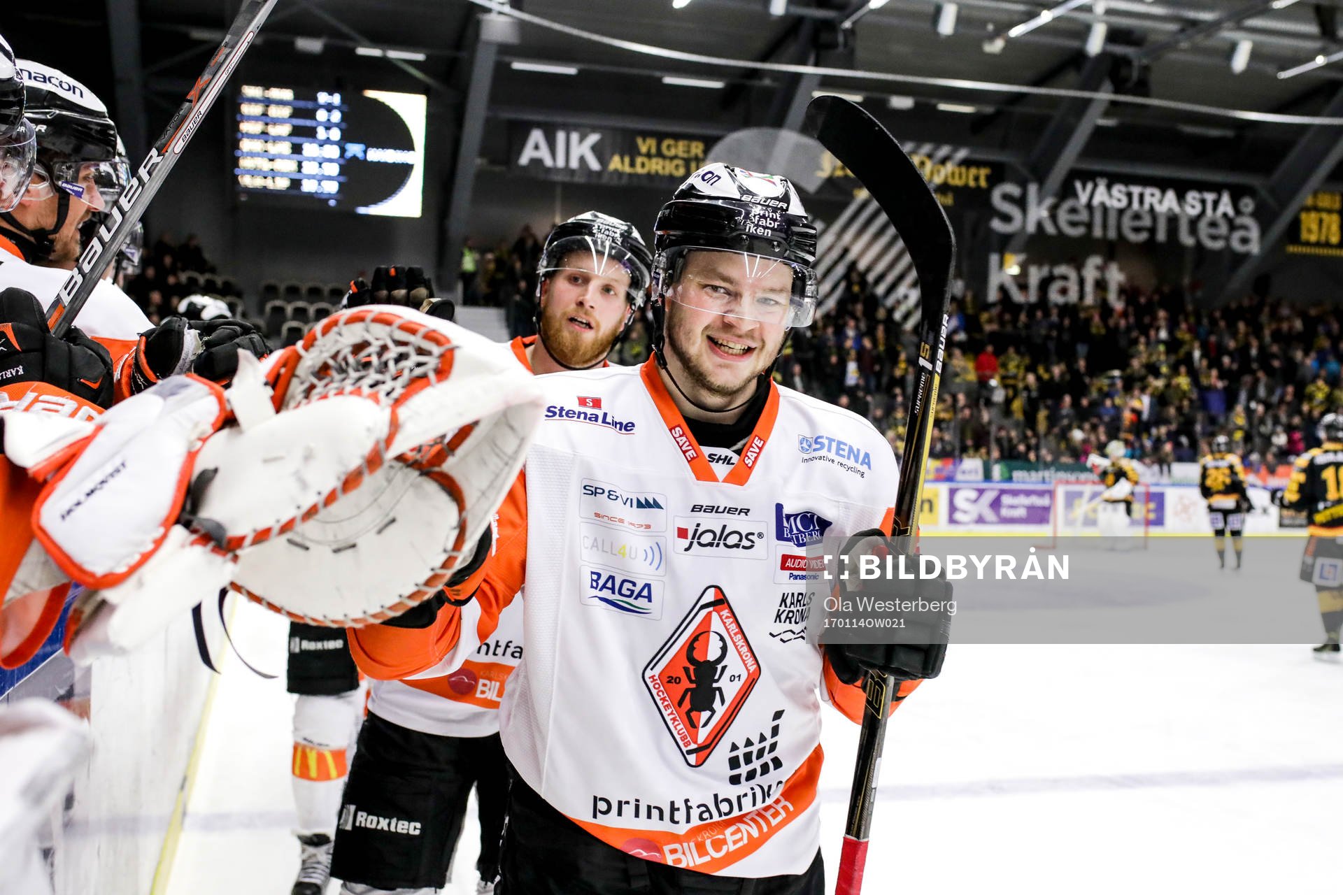 Karlskronas Jimmy Andersson  jublar