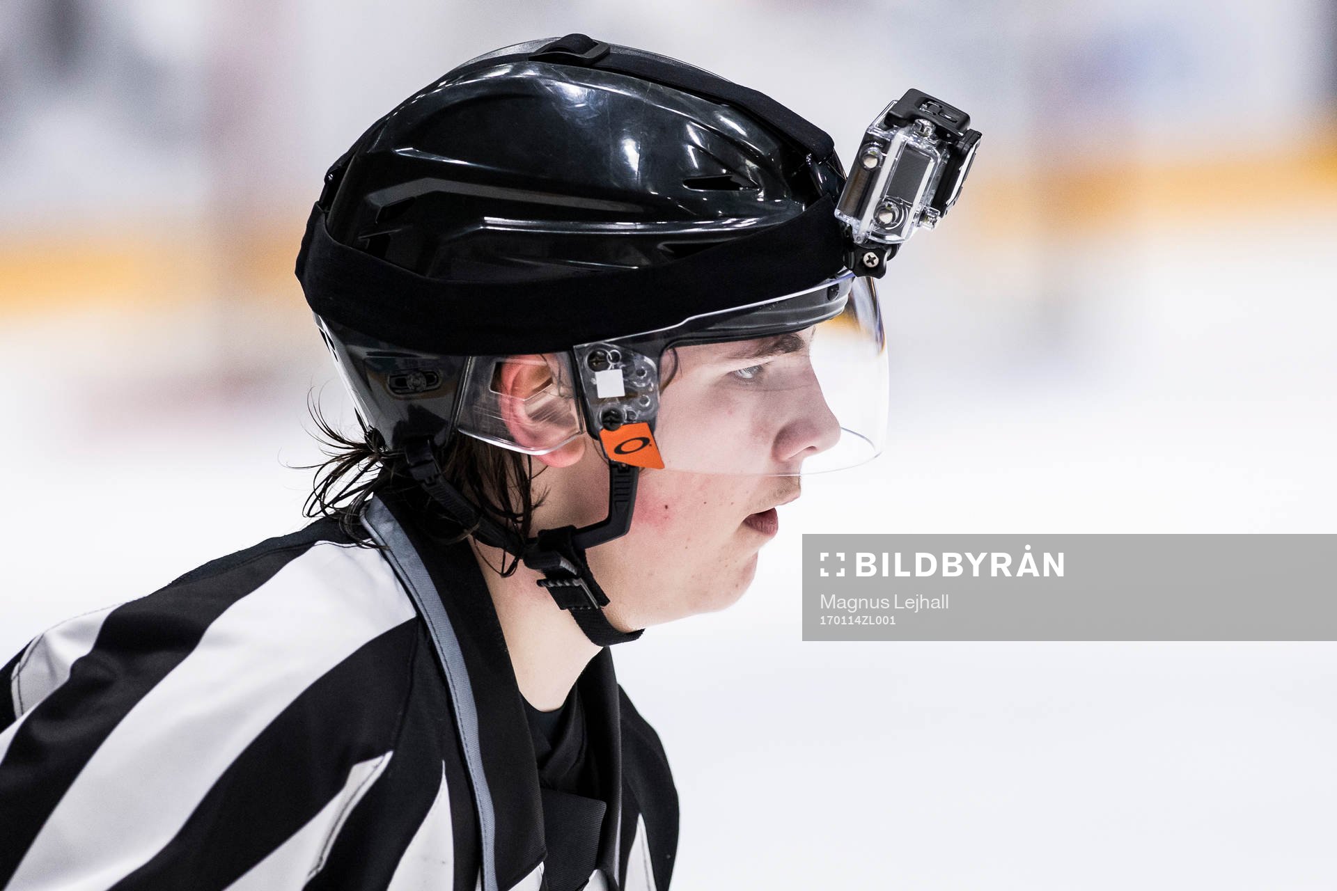 domare med GoPro kamera på hjälmen