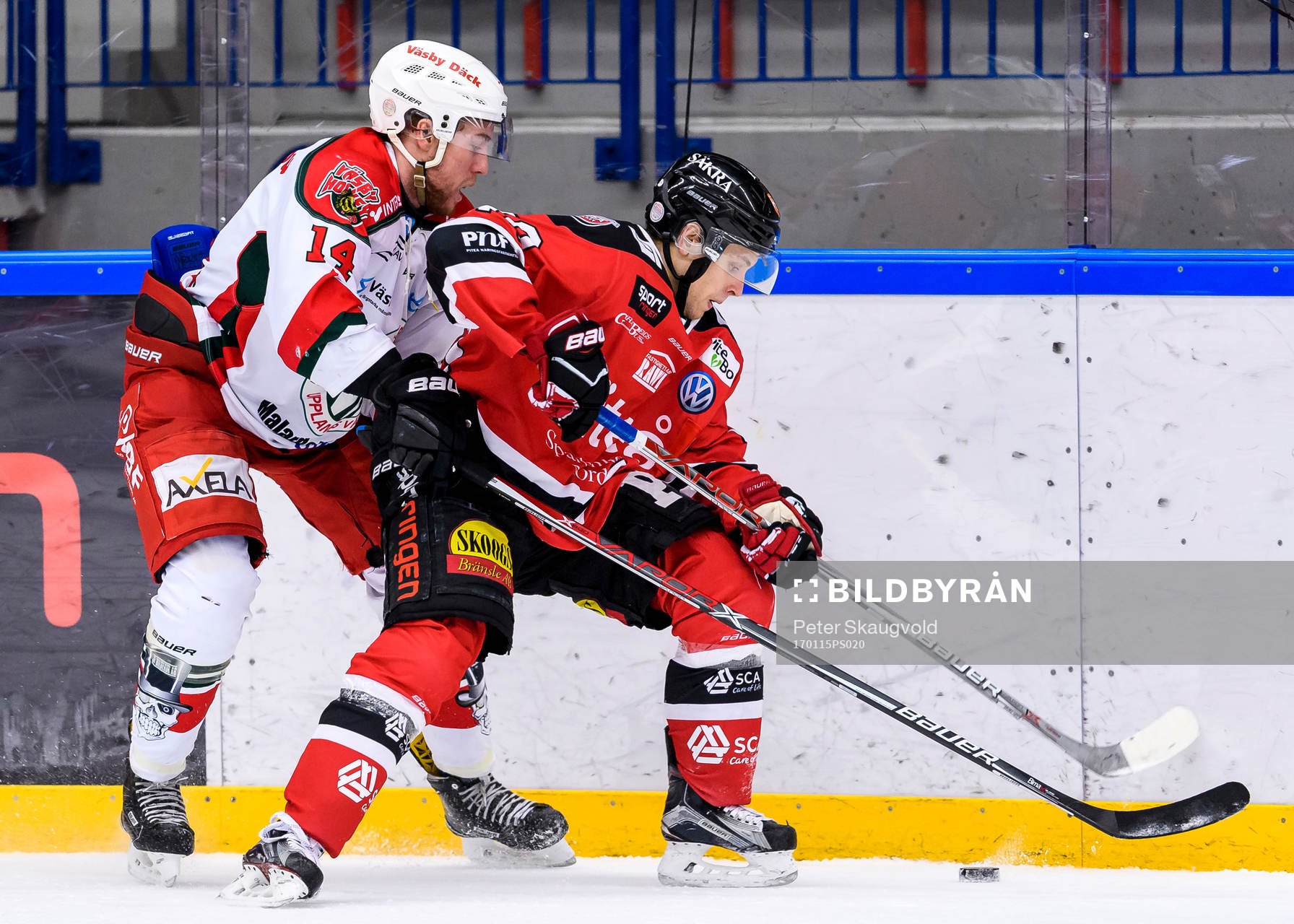Väsbys Rasmus Sörgardt och Piteås Magnus Isaksson