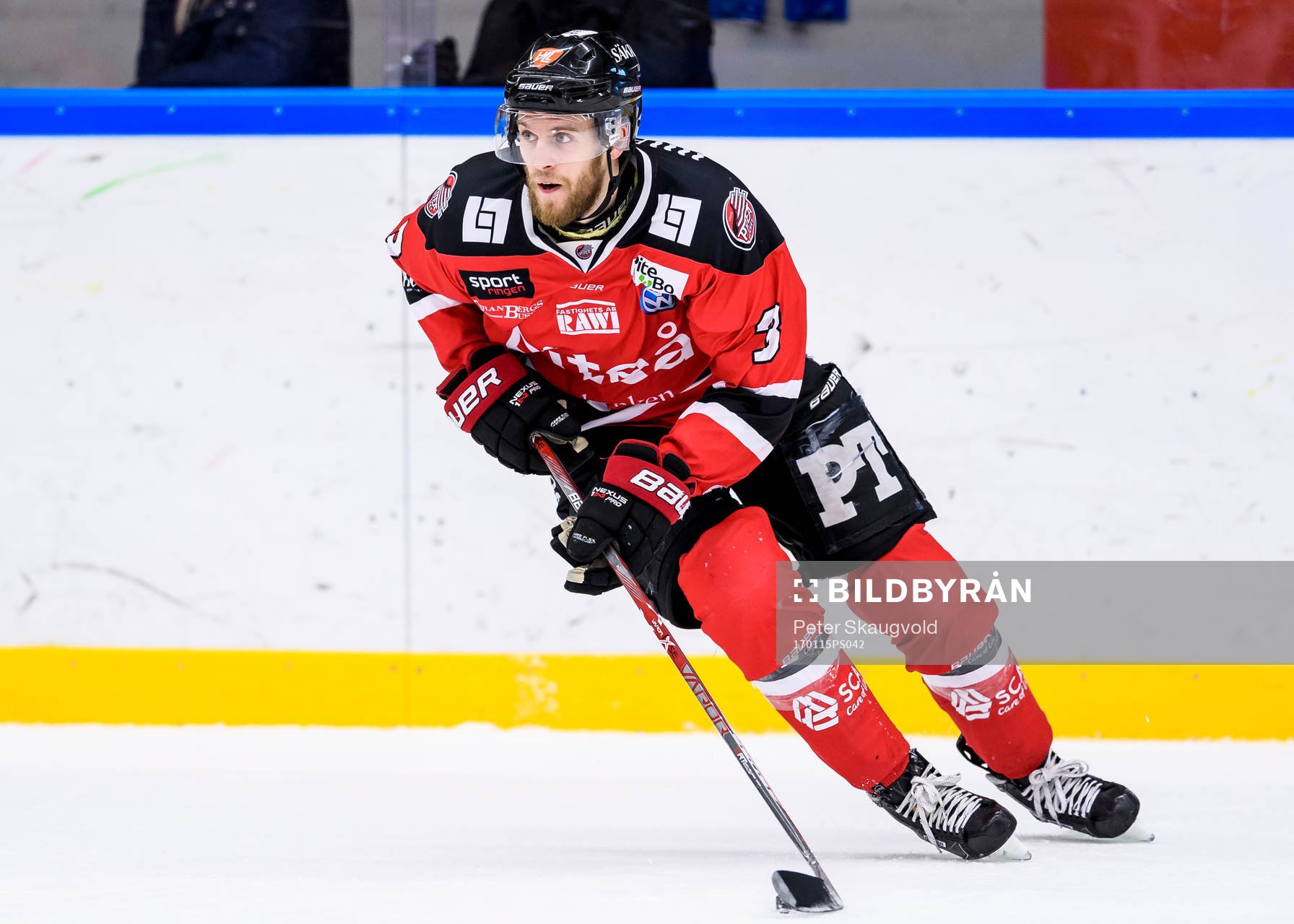 Piteås Sebastian Harila med pucken