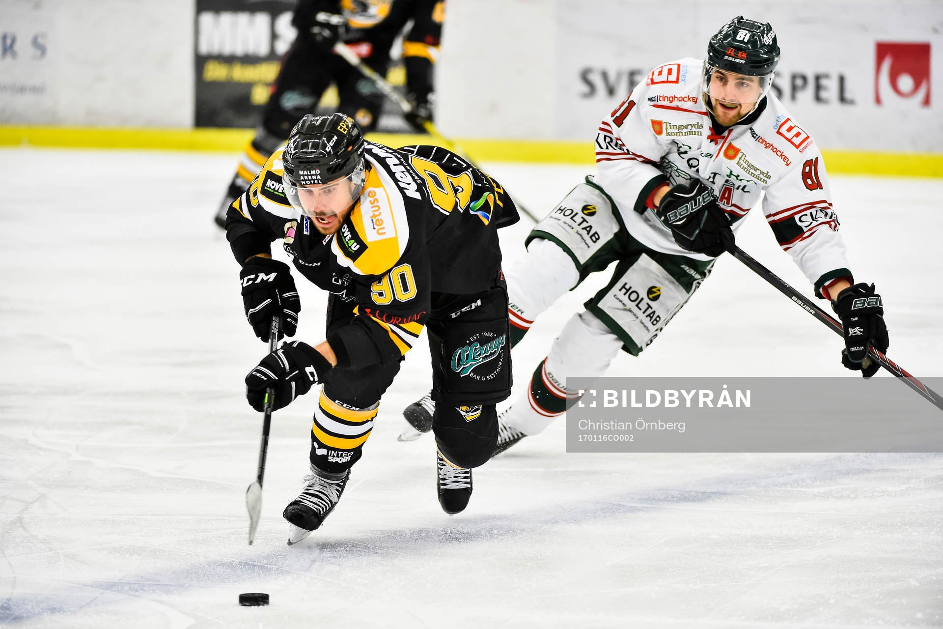 Panterns Mattias Persson och Tingsryds Filip Owesson