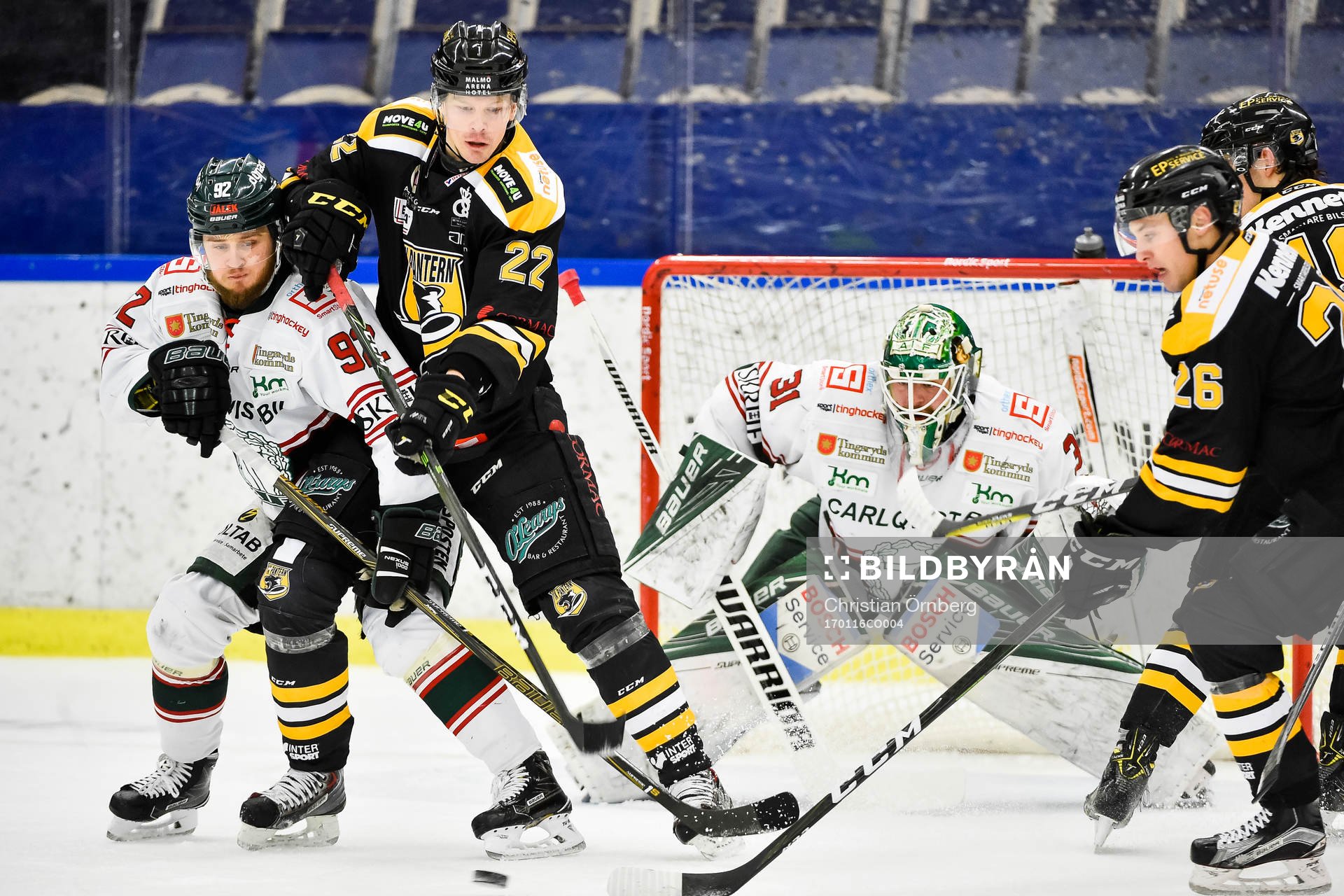 Panterns Lars Bryggman och Tingsryds Daniel Norbe
