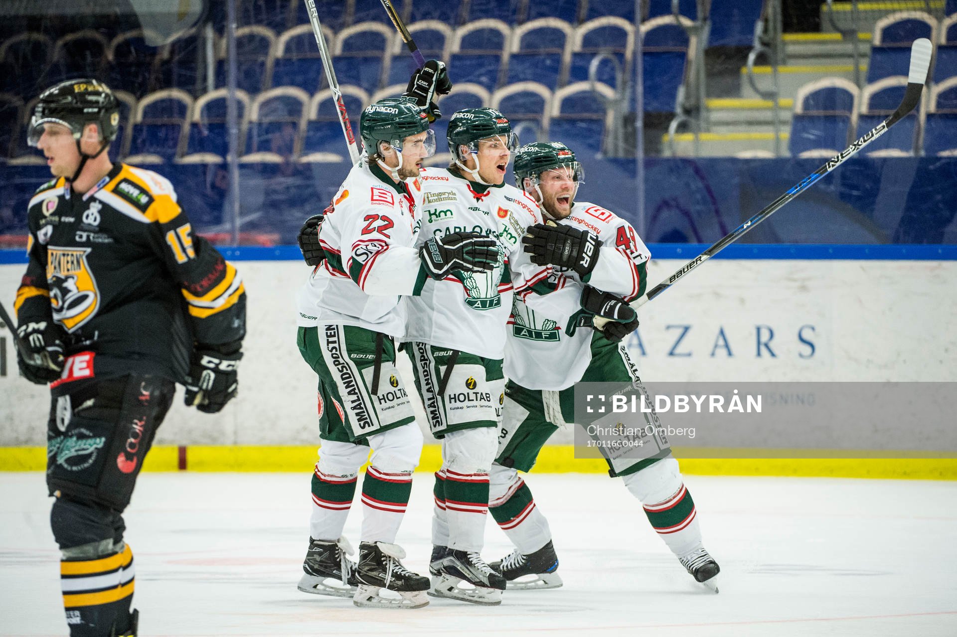 Tingsryds Johan Eriksson, Emil Forslund och Niklas