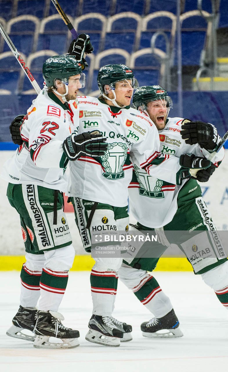 Tingsryds Johan Eriksson, Emil Forslund och Niklas