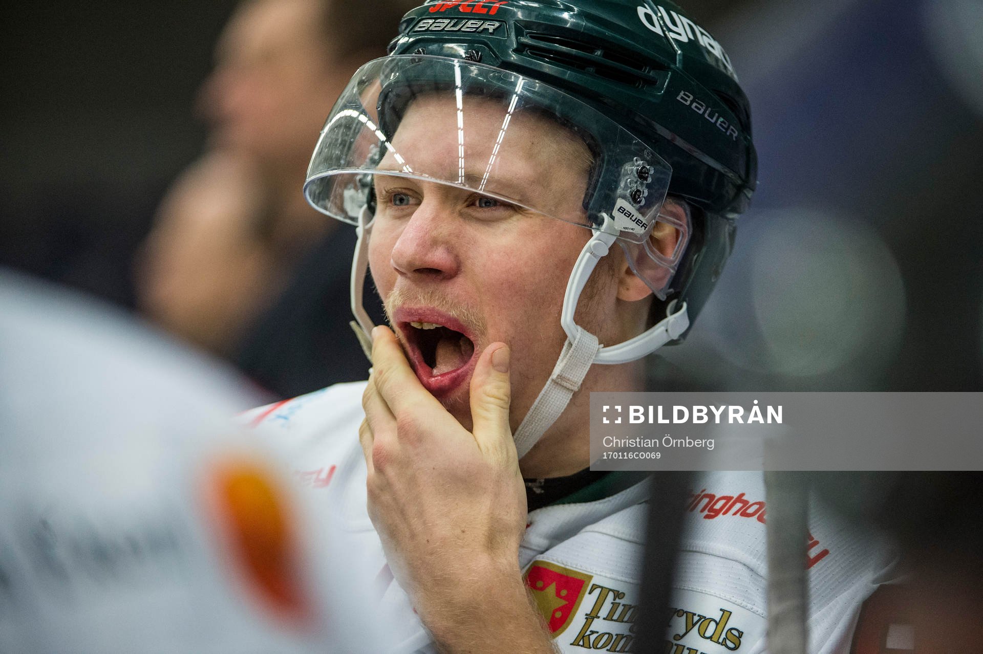 Tingsryds Robin Olsson tar sig för munnen