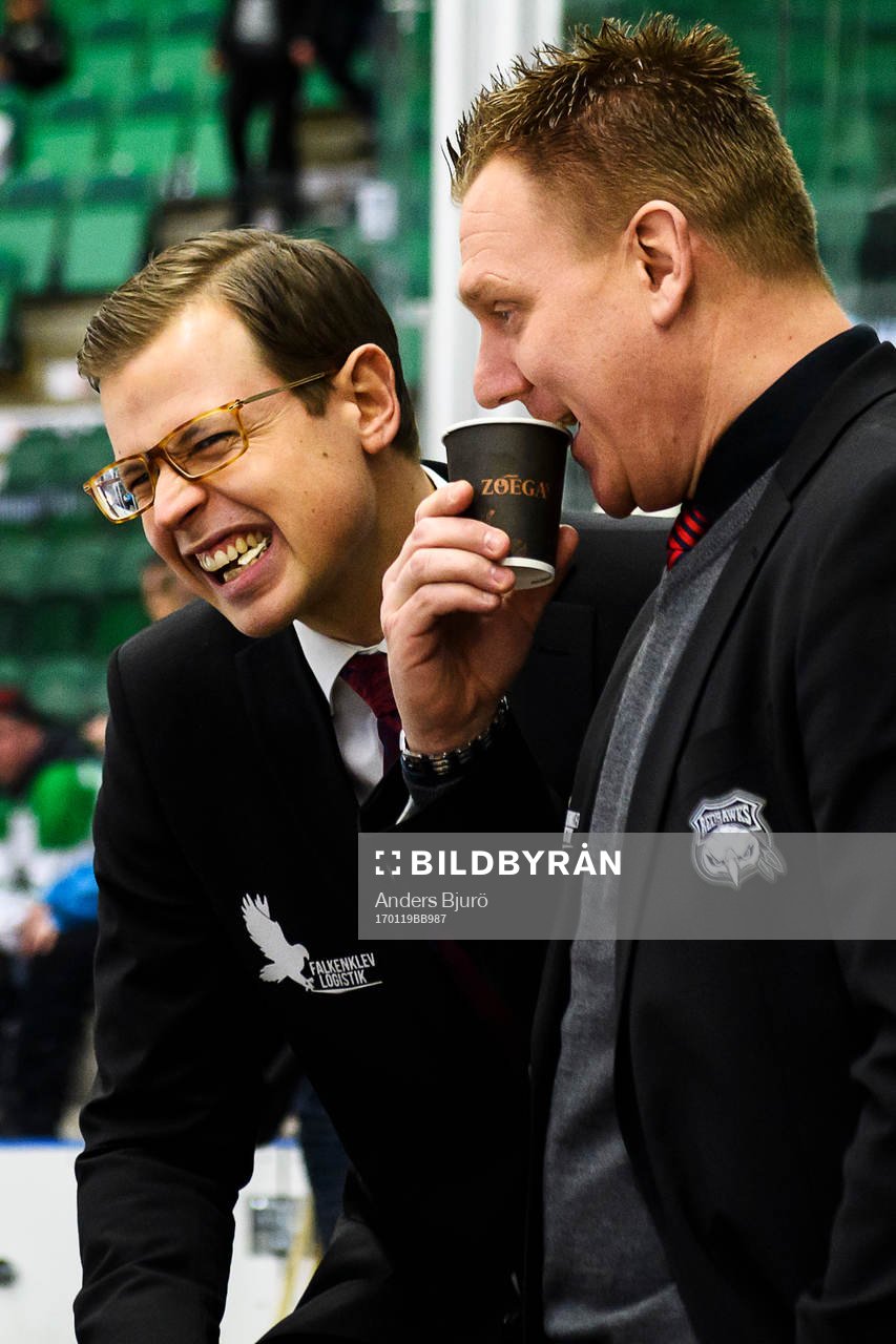 Malmö Redhawks assisterande tränare Martin Filander och