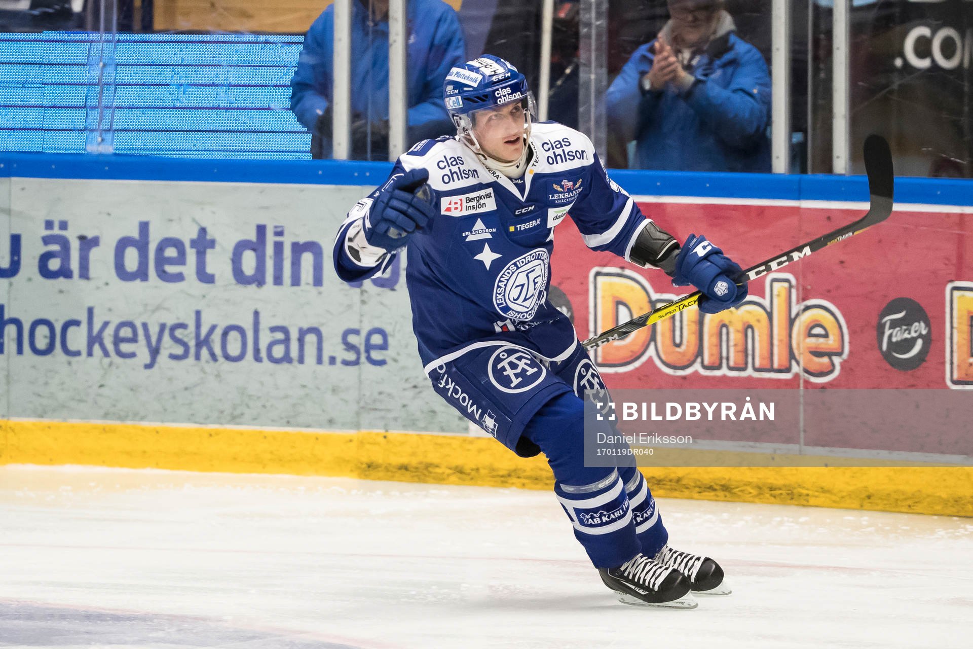 Leksands Ben Youds jublar
