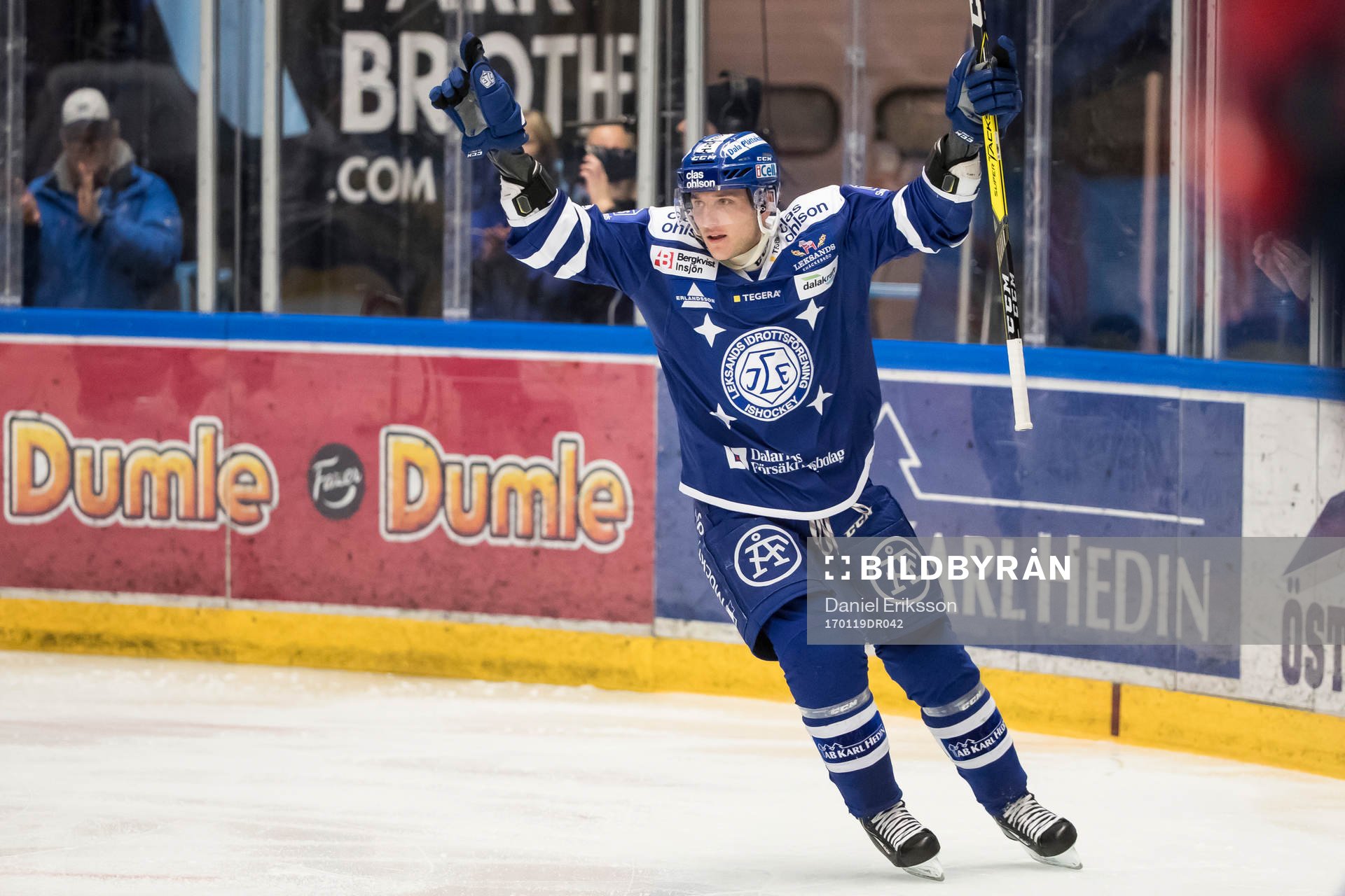 Leksands Ben Youds jublar