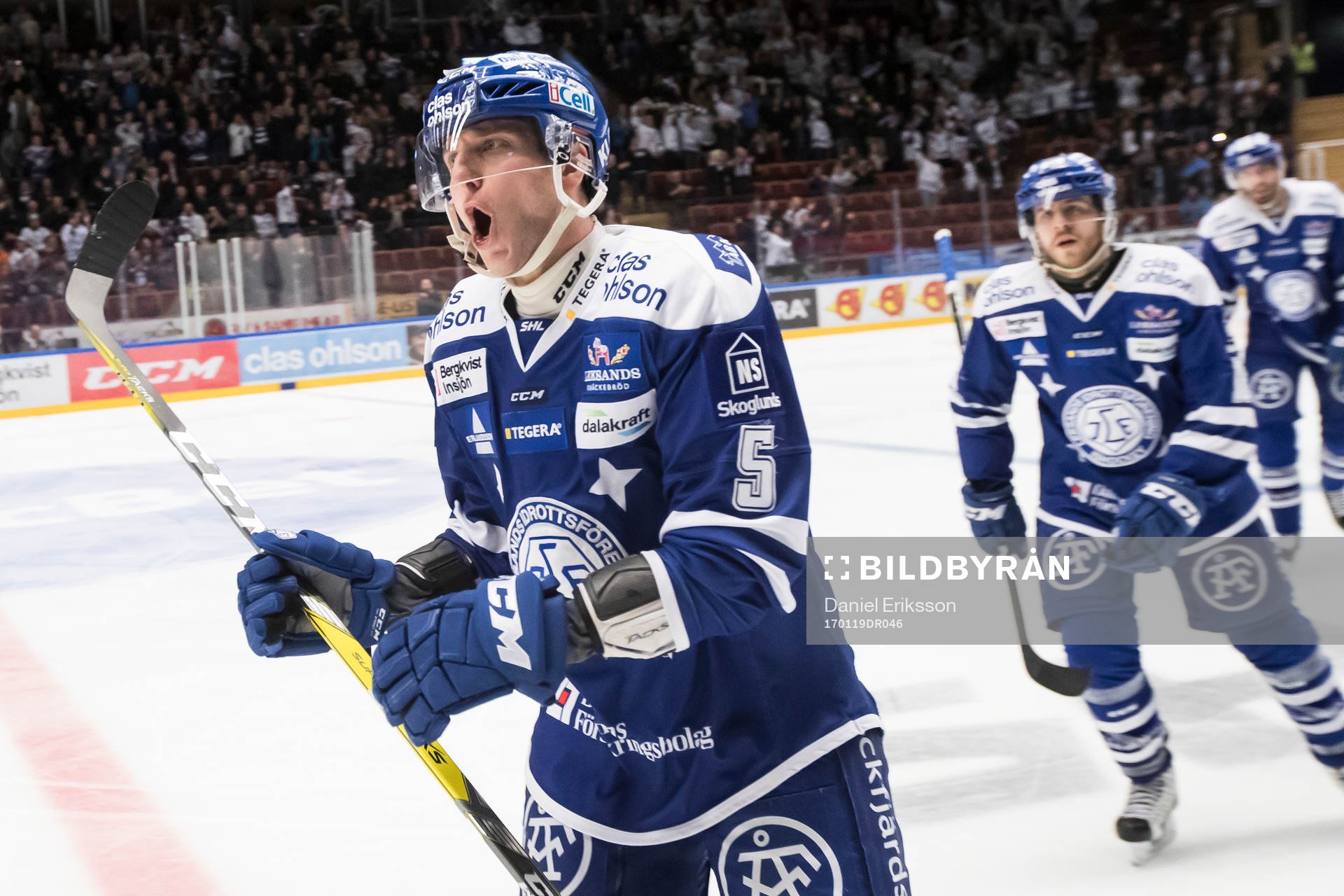 Leksands Ben Youds jublar