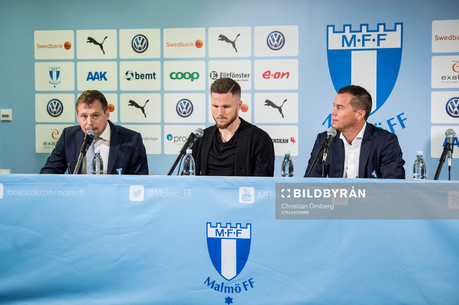 Presschef Peter Åhlander och sportchef Daniel Andersson
