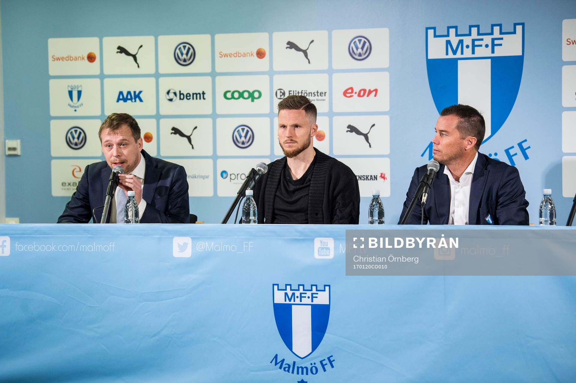 Presschef Peter Åhlander och sportchef Daniel Andersson