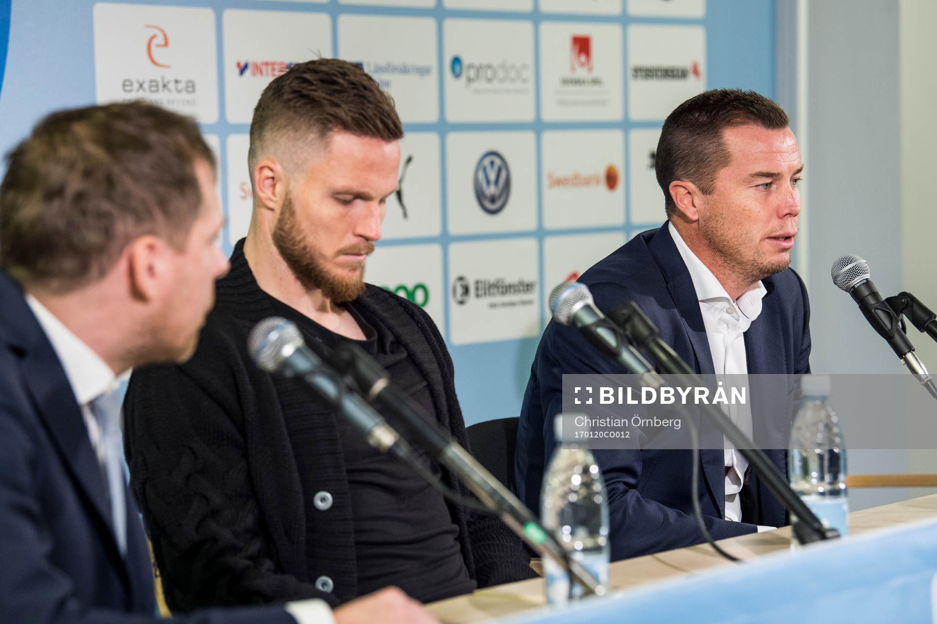Presschef Peter Åhlander och sportchef Daniel Andersson