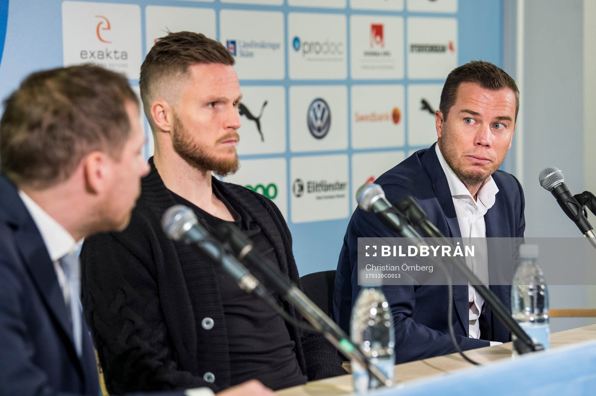 Presschef Peter Åhlander och sportchef Daniel Andersson