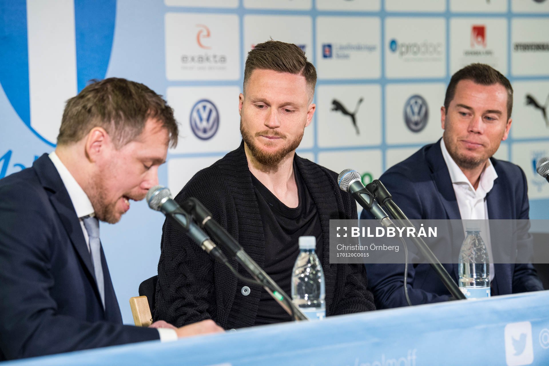 Presschef Peter Åhlander och sportchef Daniel Andersson