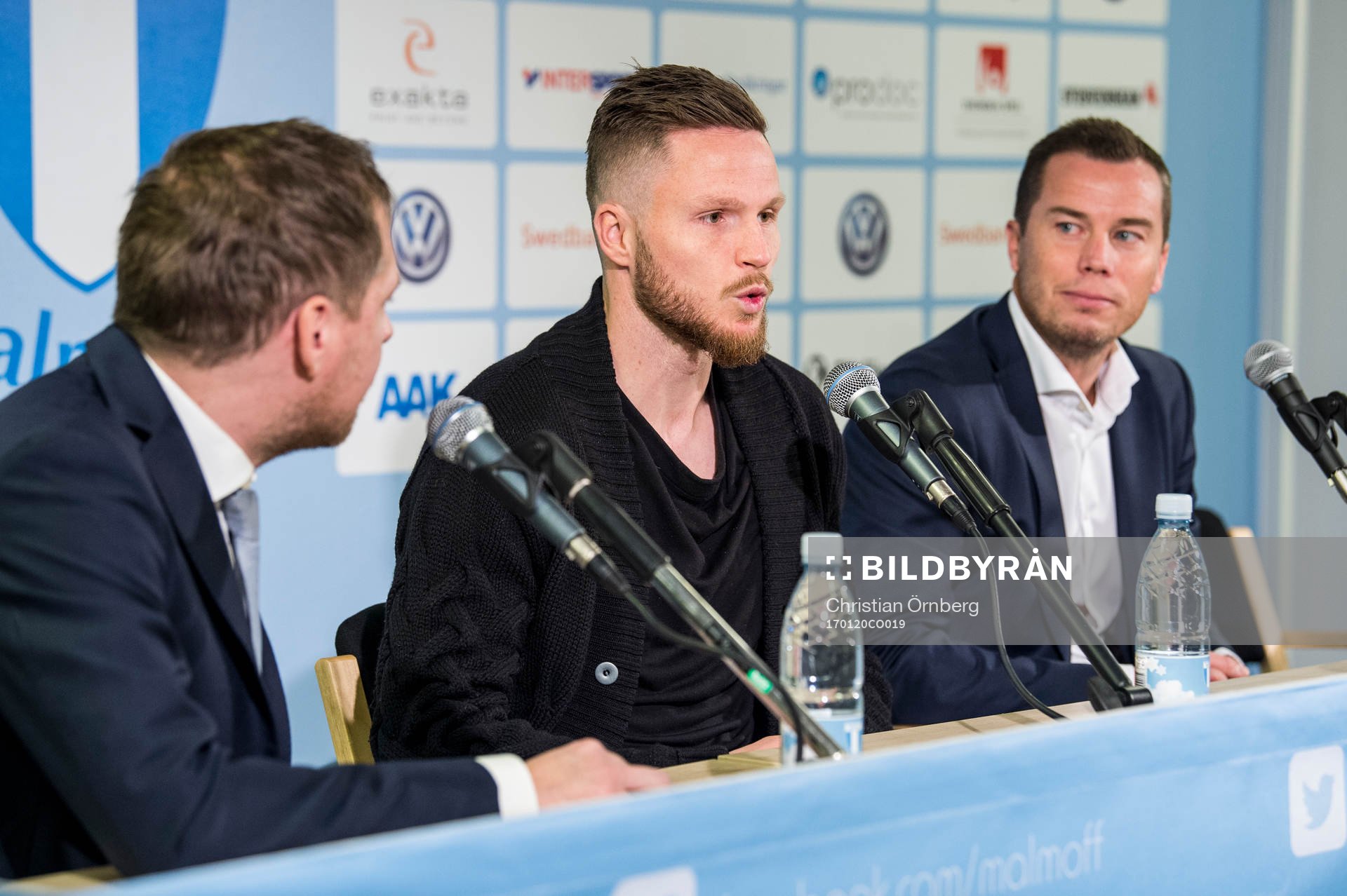 Presschef Peter Åhlander och sportchef Daniel Andersson