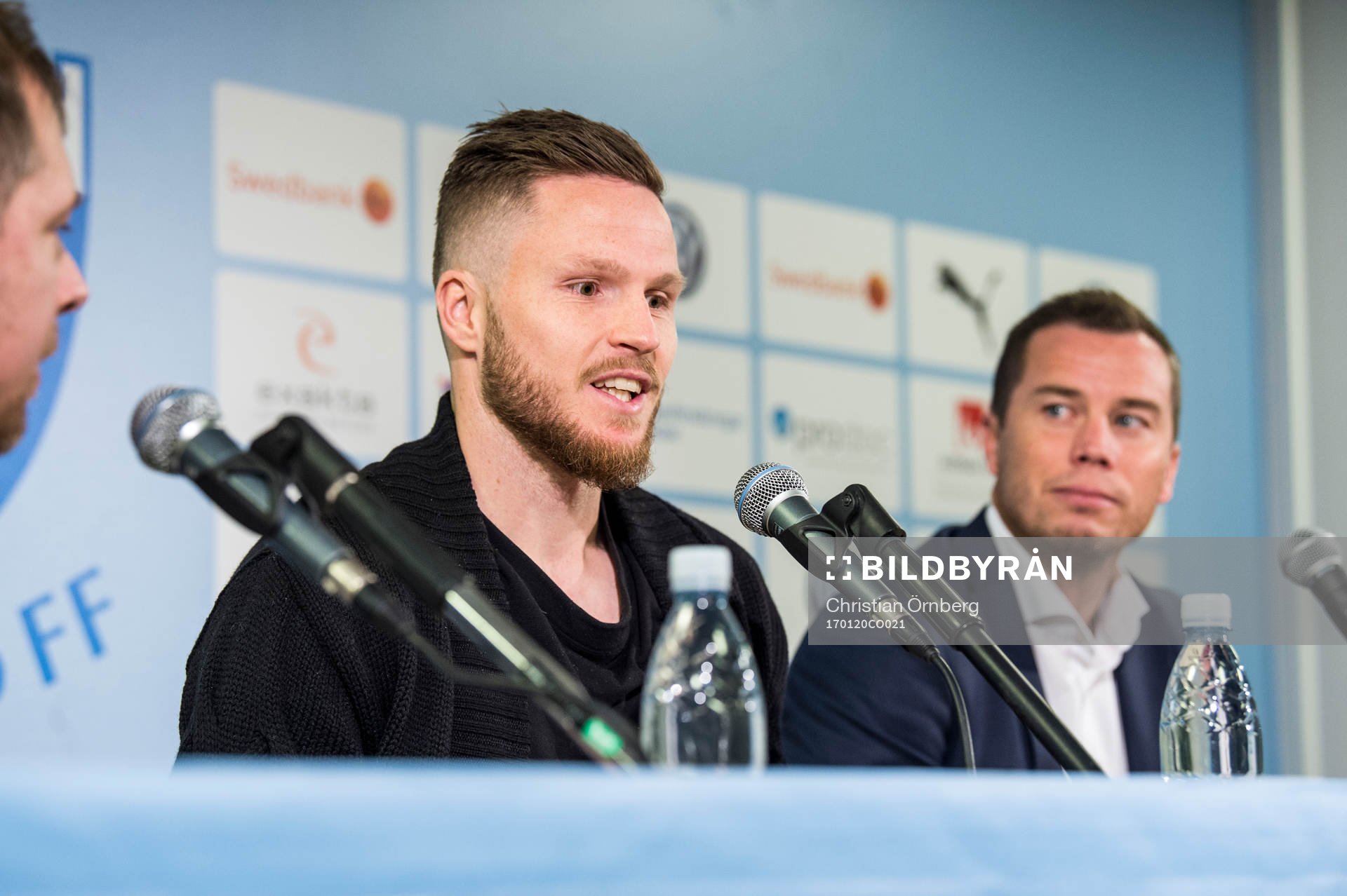 Presschef Peter Åhlander och sportchef Daniel Andersson