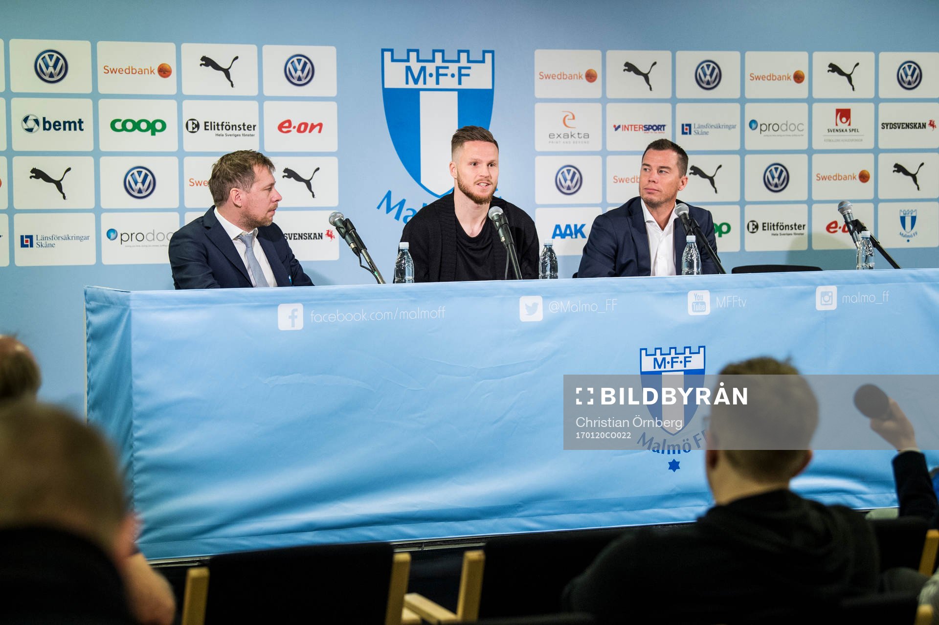Presschef Peter Åhlander och sportchef Daniel Andersson