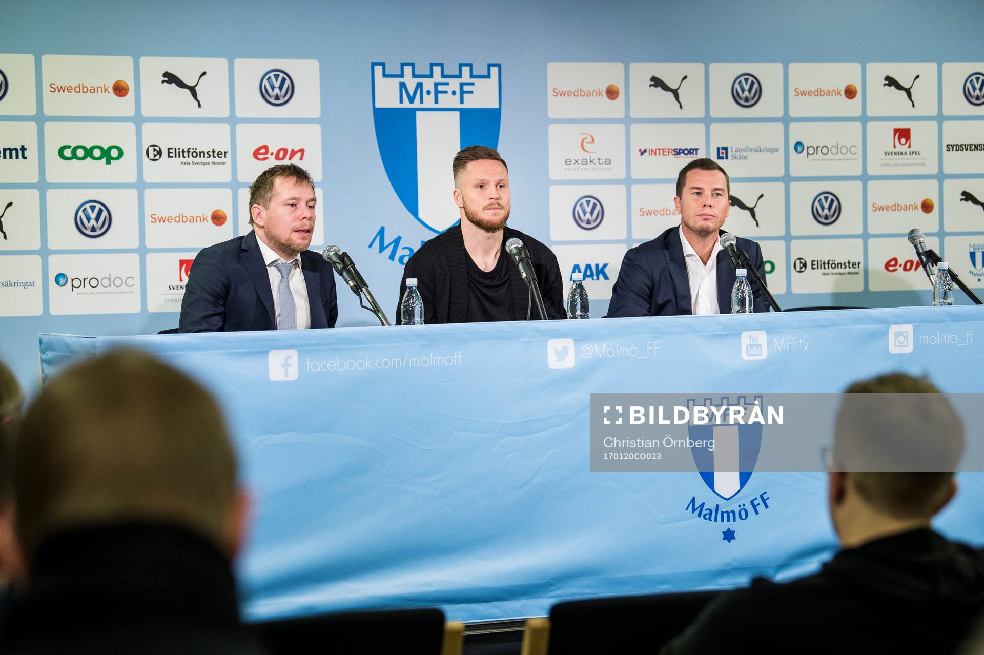 Presschef Peter Åhlander och sportchef Daniel Andersson