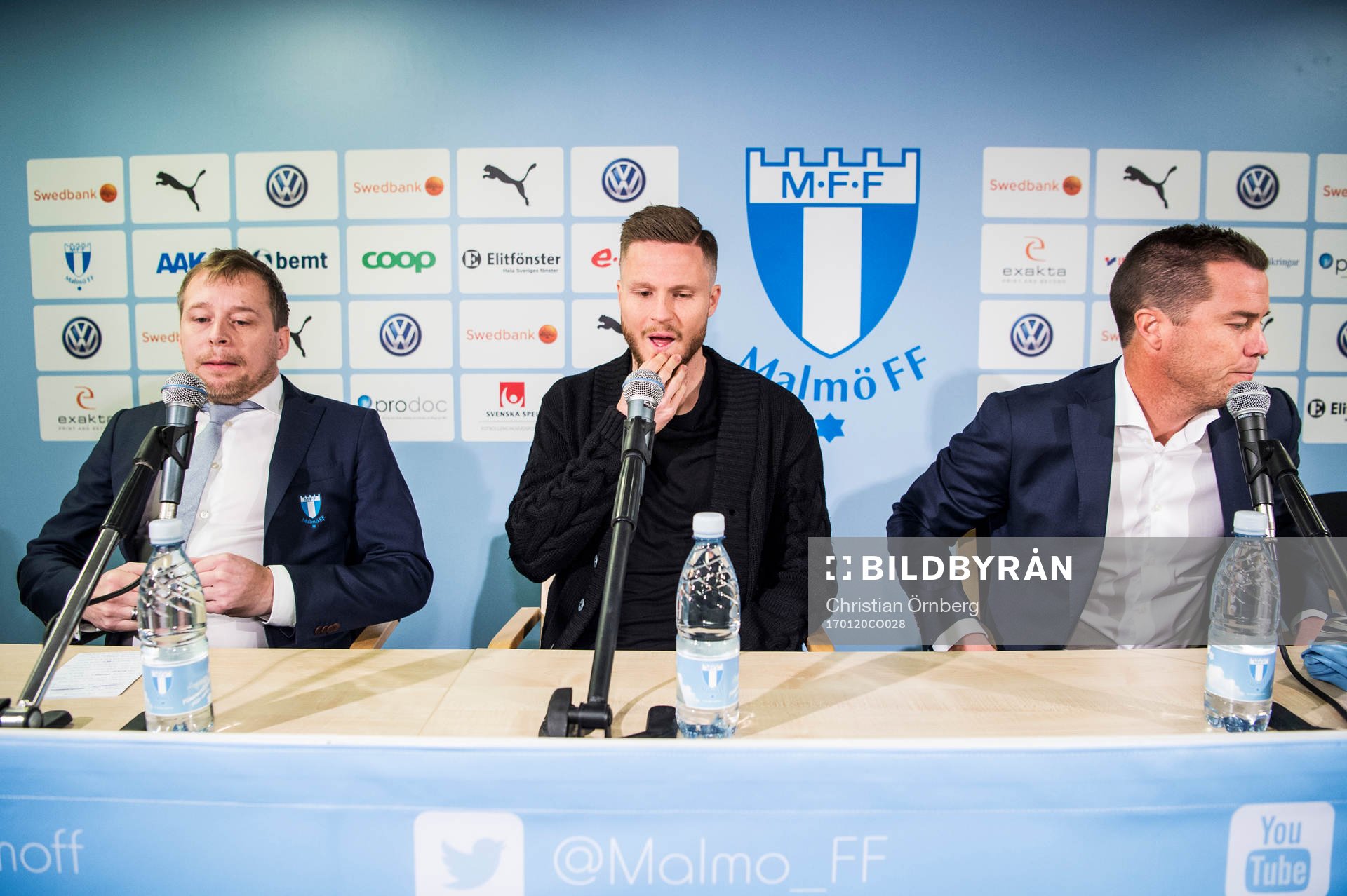 Presschef Peter Åhlander och sportchef Daniel Andersson