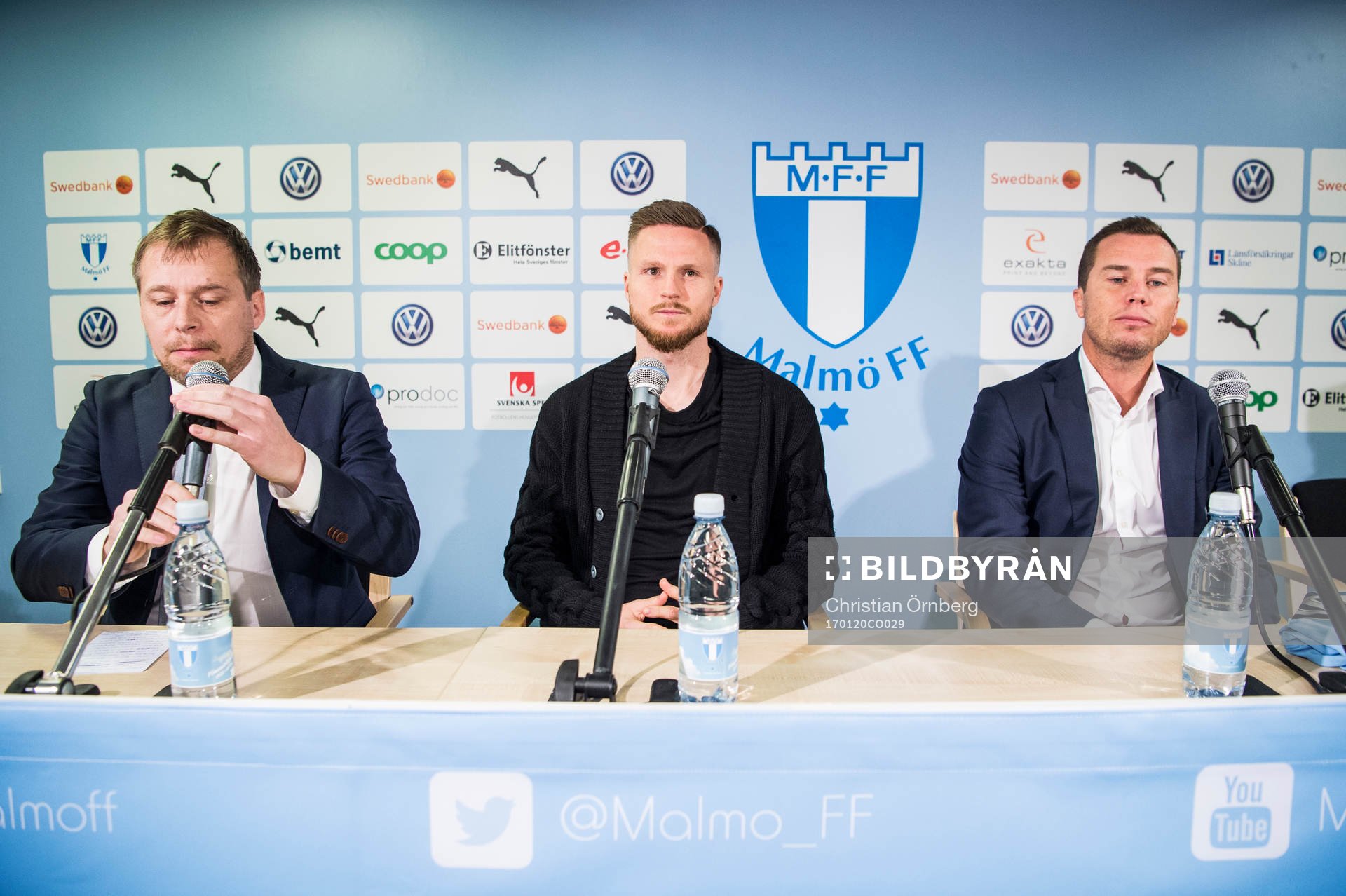 Presschef Peter Åhlander och sportchef Daniel Andersson