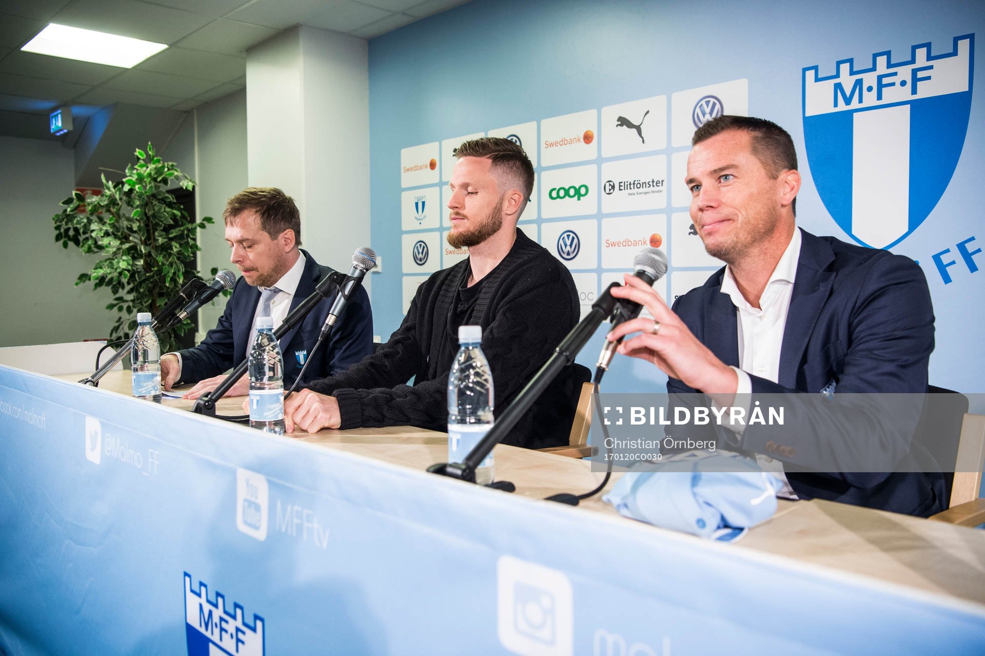 Presschef Peter Åhlander och sportchef Daniel Andersson